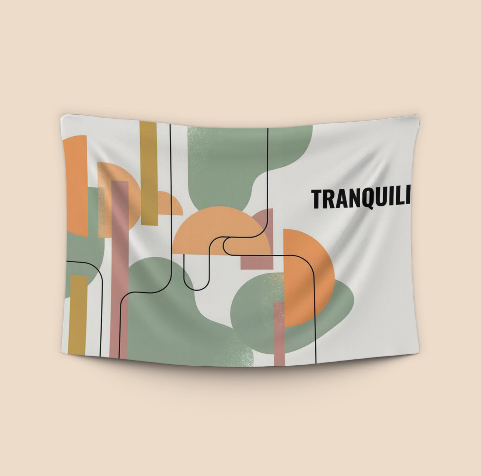 Serene Geometric Abstract: Tranquility