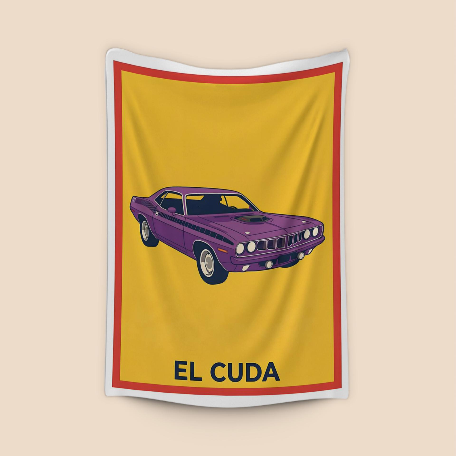 El Cuda: Loteria Style Plymouth Illustration