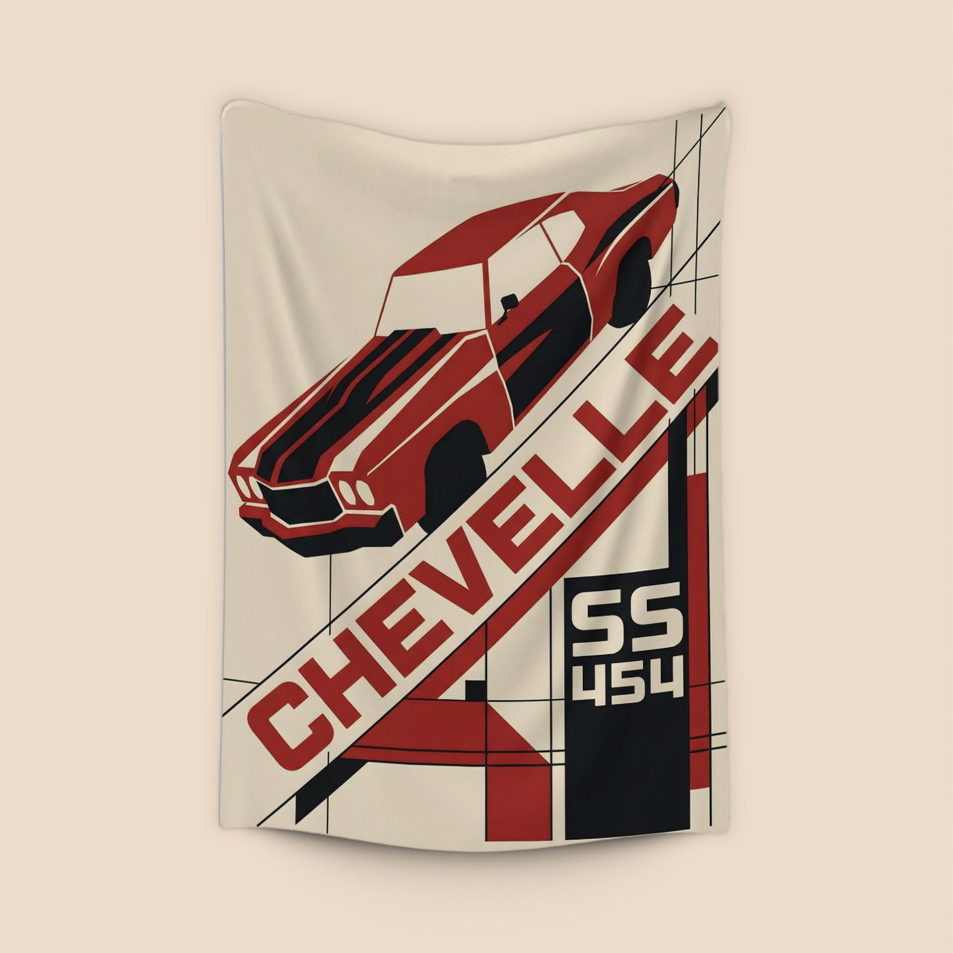 Chevelle SS 454 Constructivist Poster