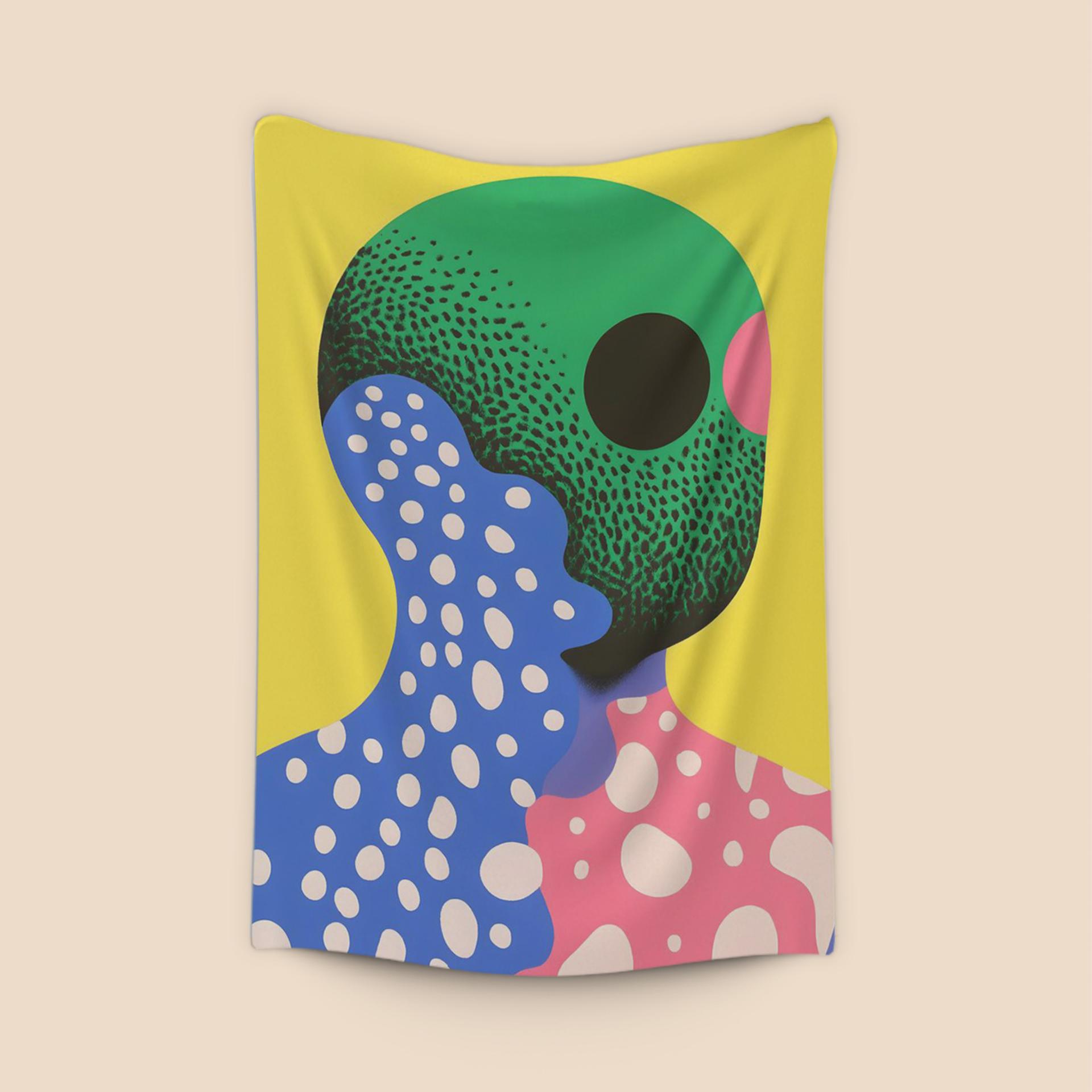 Vibrant Abstract Pop Art Portrait