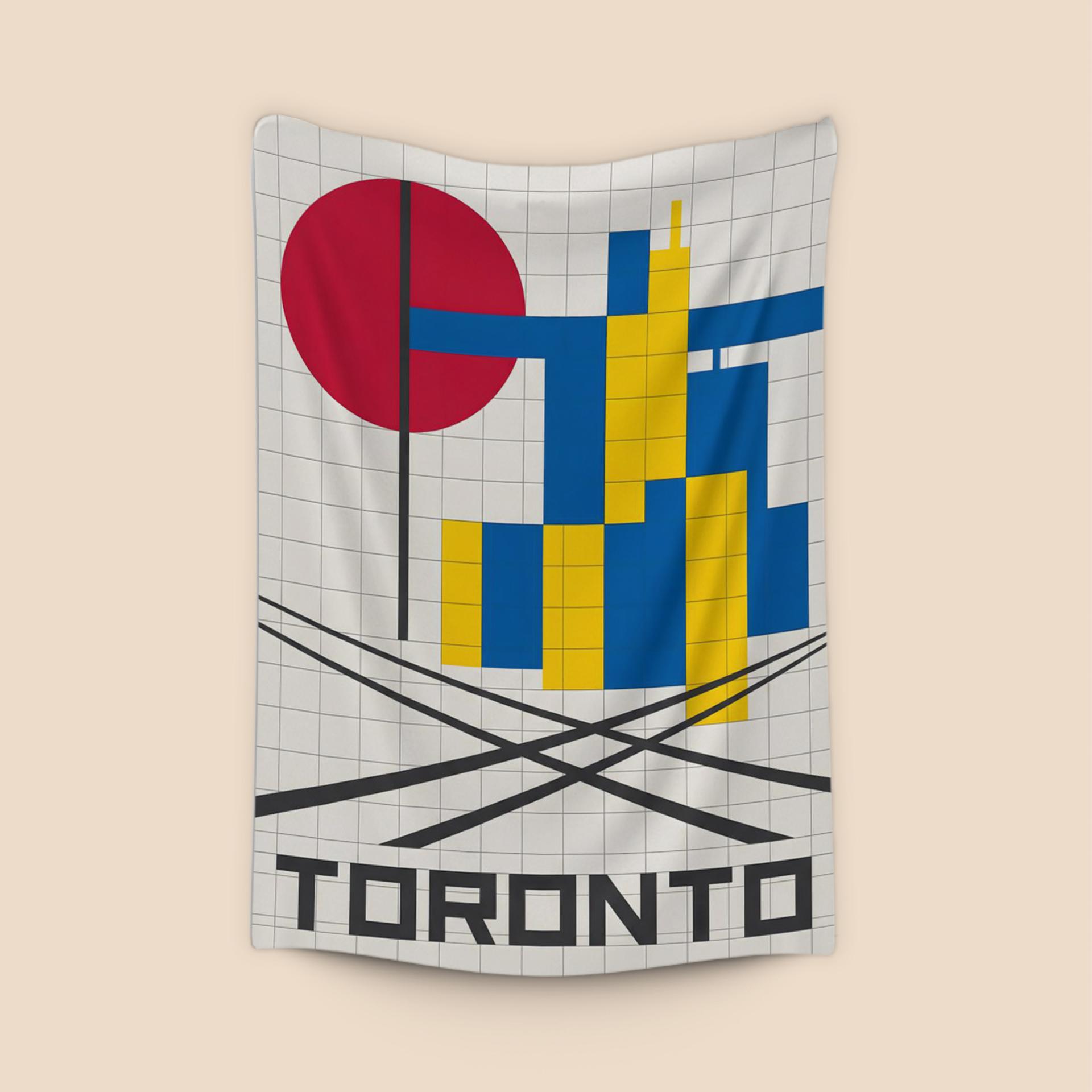 Toronto De Stijl Geometric Skyline