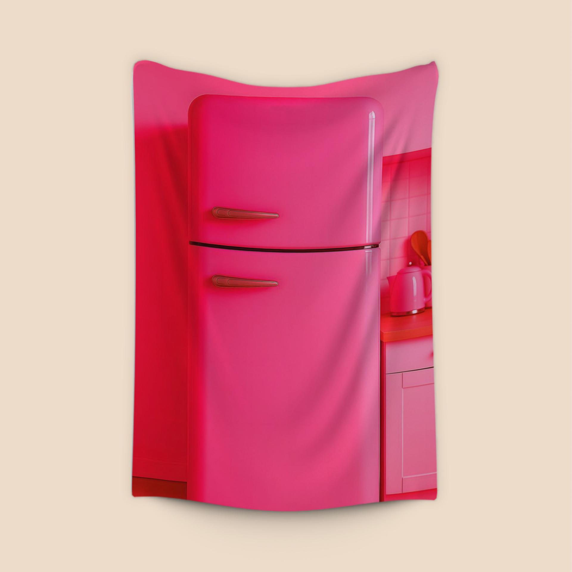 Retro Pink Refrigerator