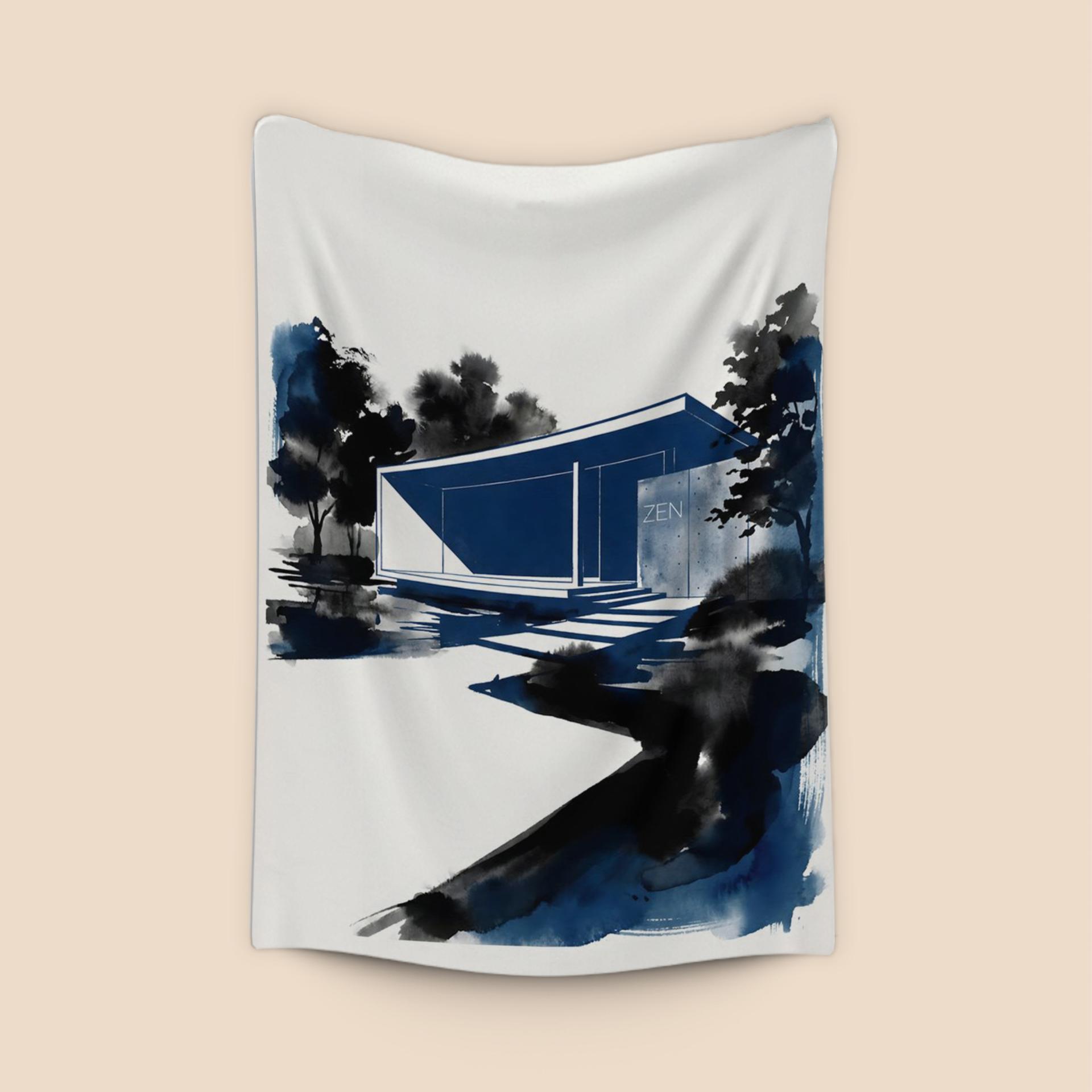 Zen Architecture: The Blue Ink Retreat