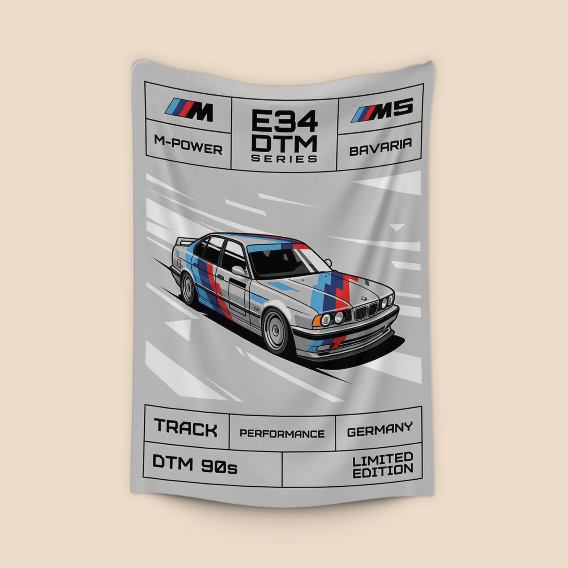 BMW E34 M5 DTM Performance: 90s Racing Tribute