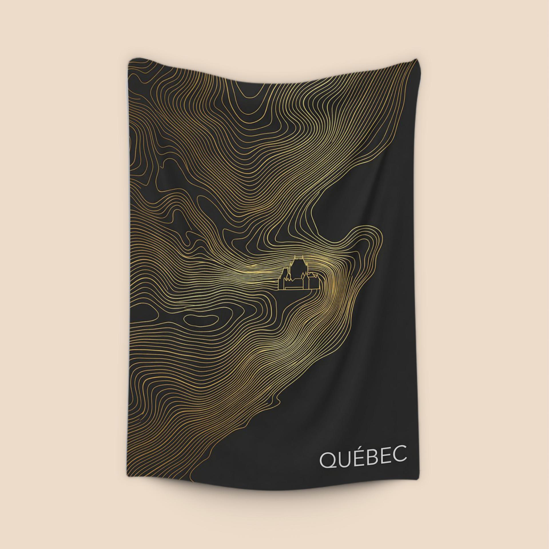 Gold Topography of Quebec City