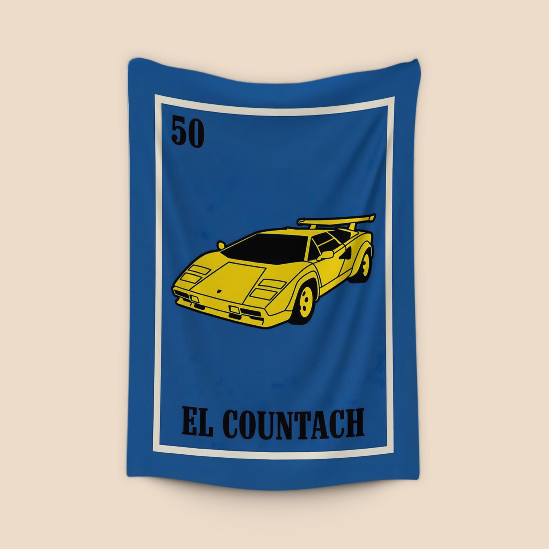 El Countach Lotería Card Graphic