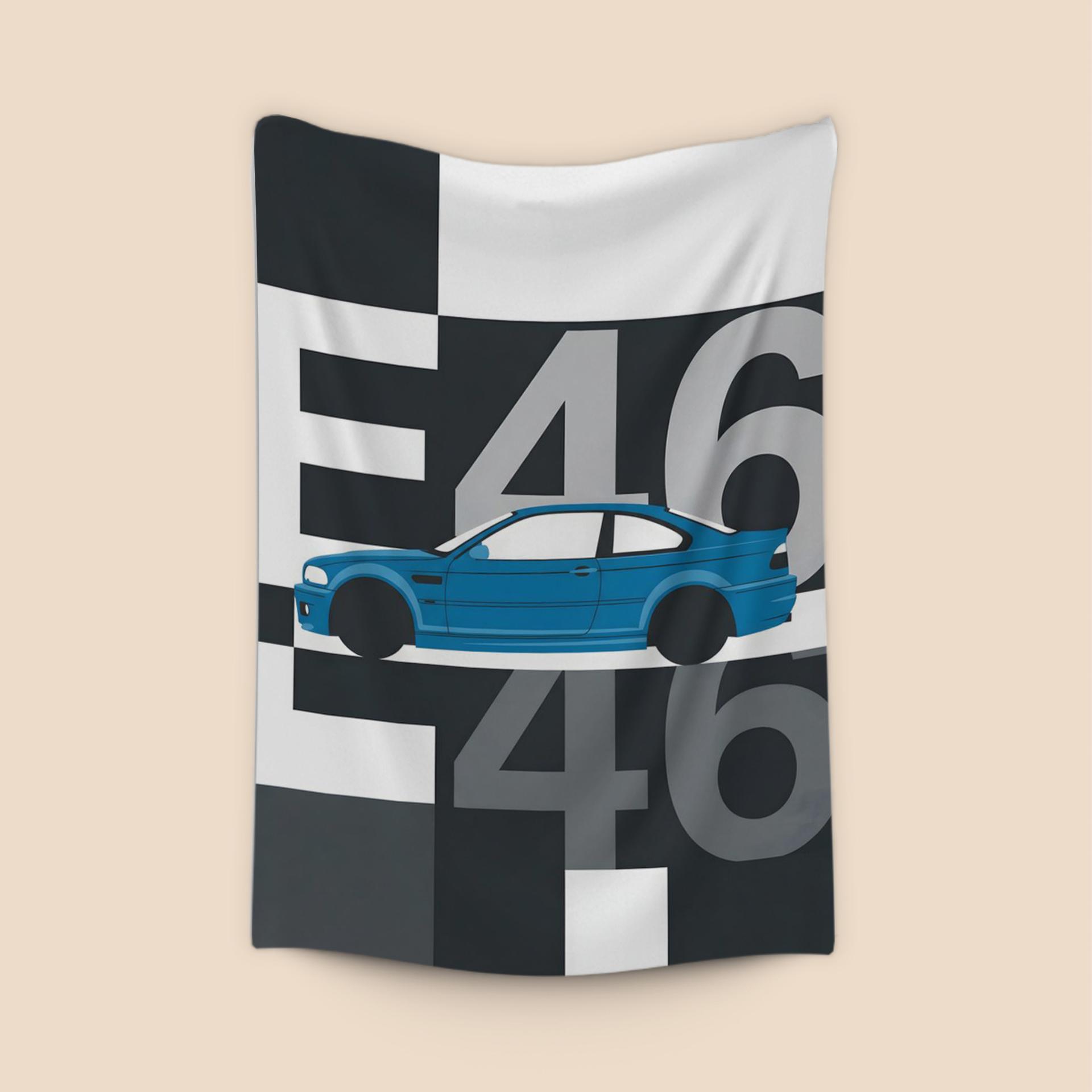 BMW E46 M3 Geometric Typography