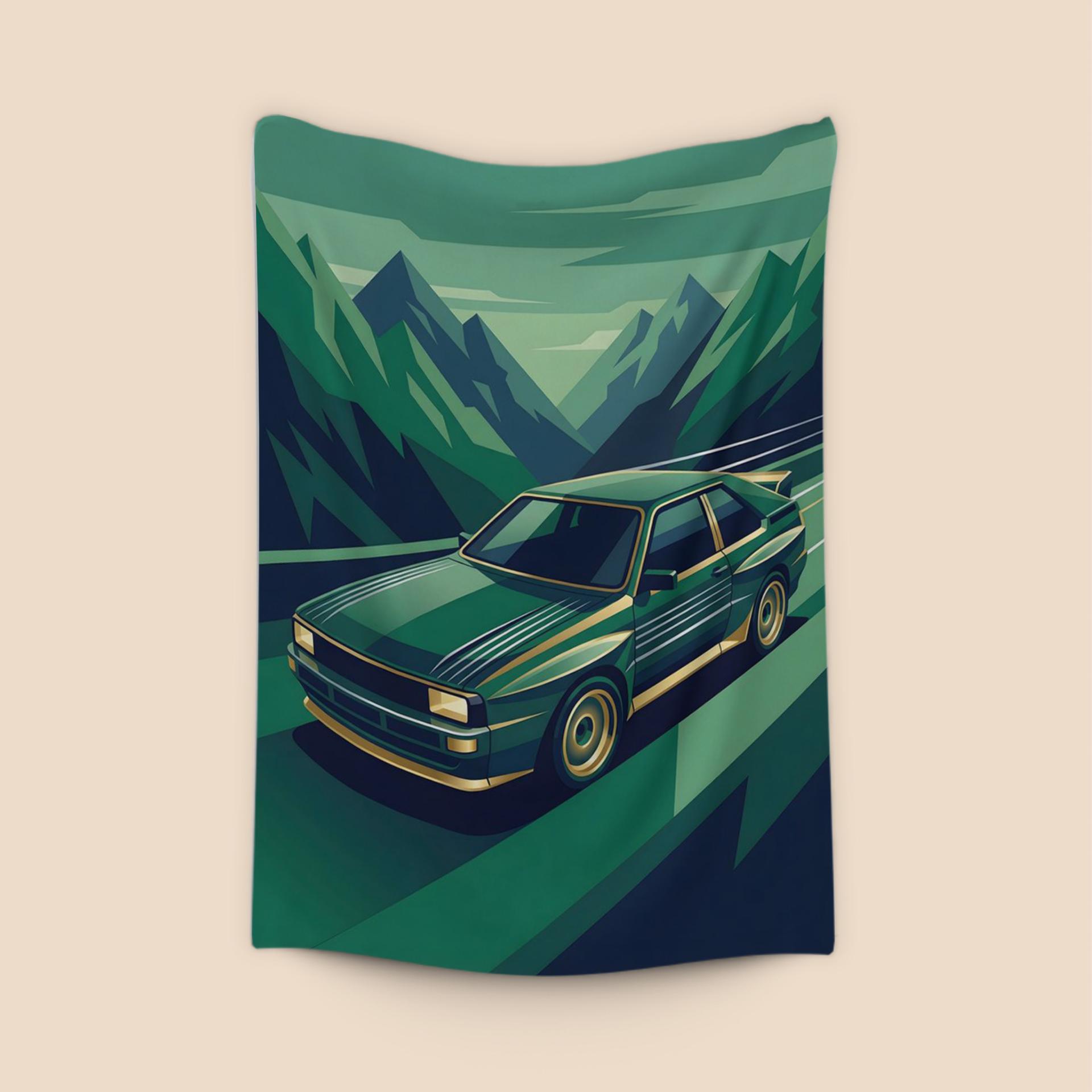 Audi Quattro S1: Emerald Alpine Motion