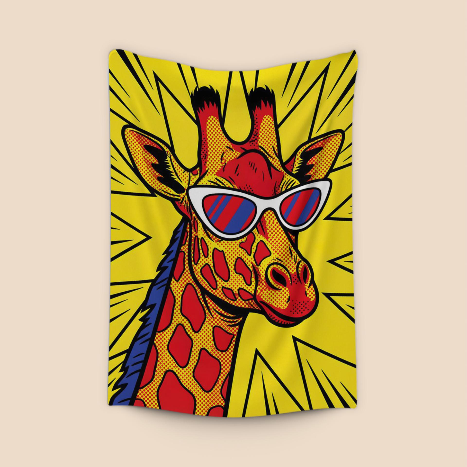Retro Sunglasses Giraffe Pop Art