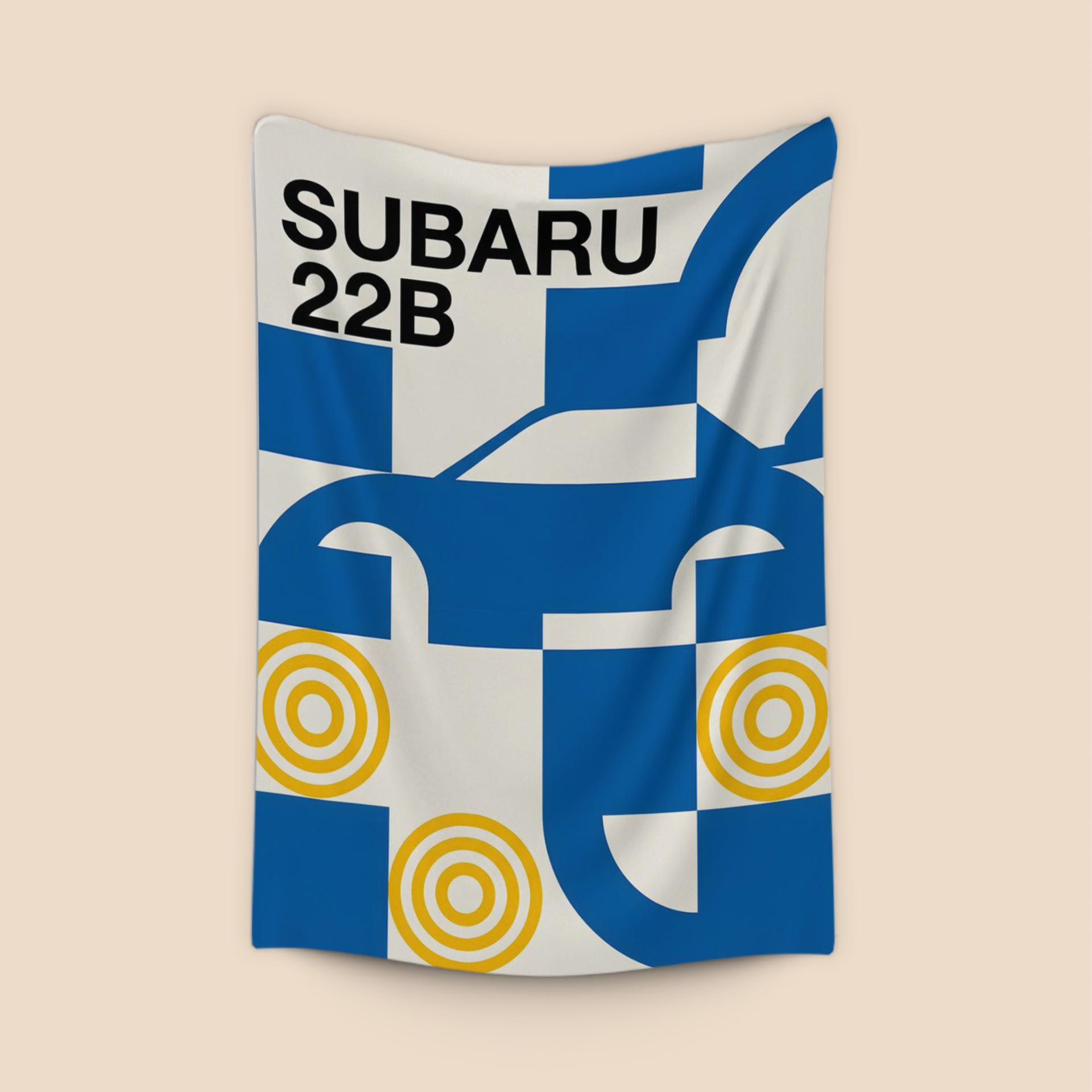Subaru 22B: Geometric Bauhaus Tribute
