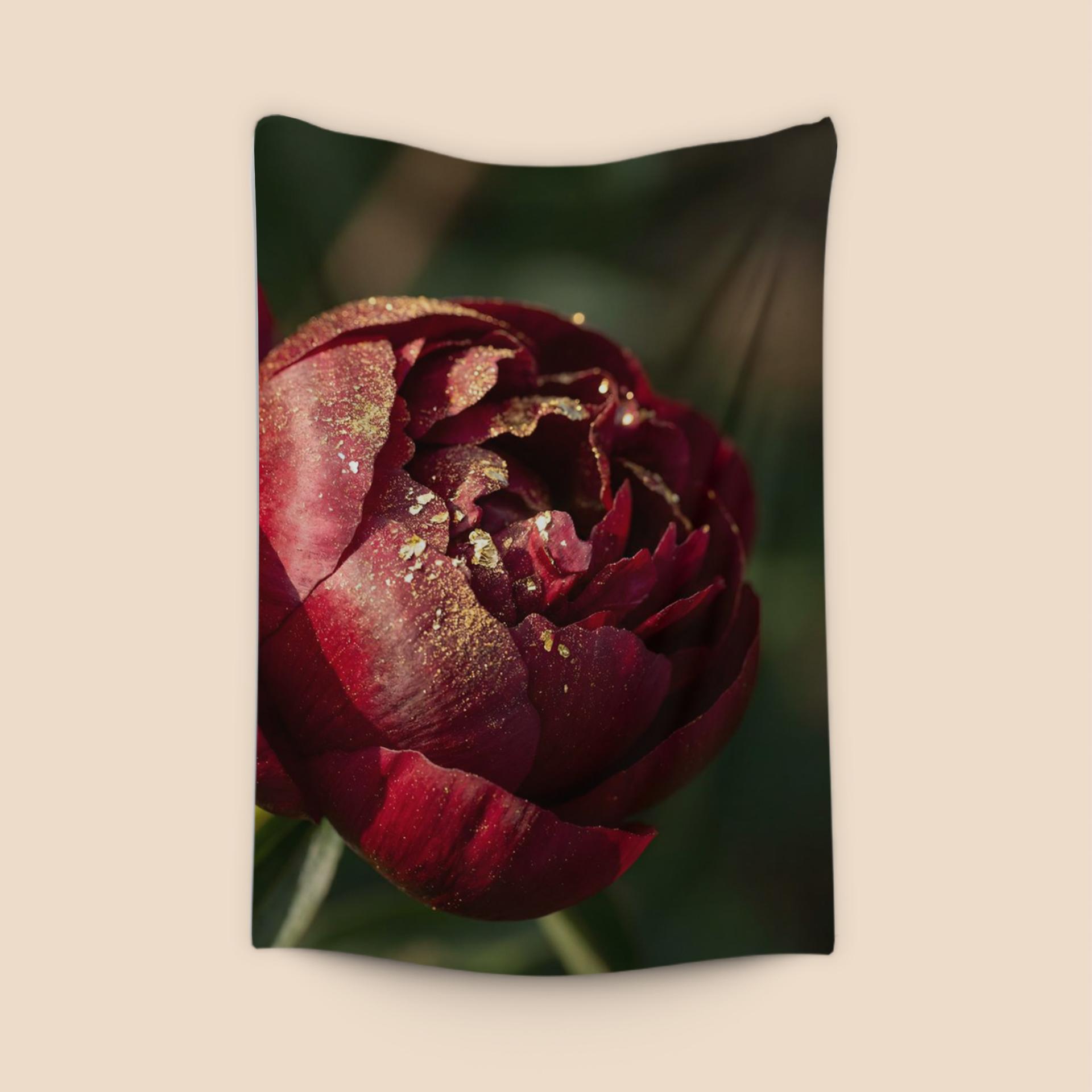 Gilded Crimson Peony