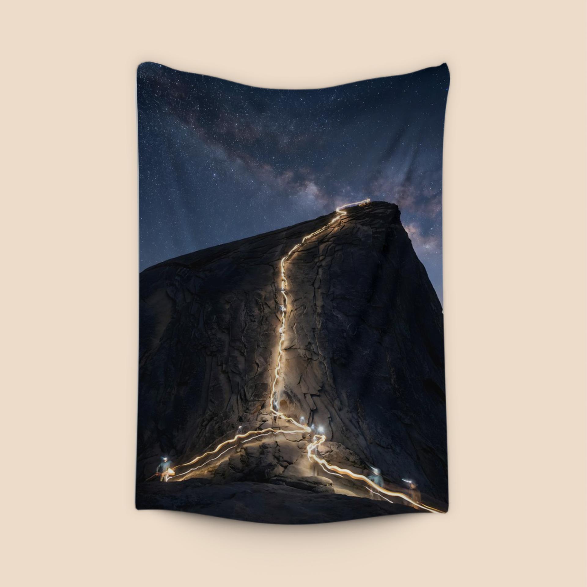 Path of Lights: Milky Way Ascent of Half Dome