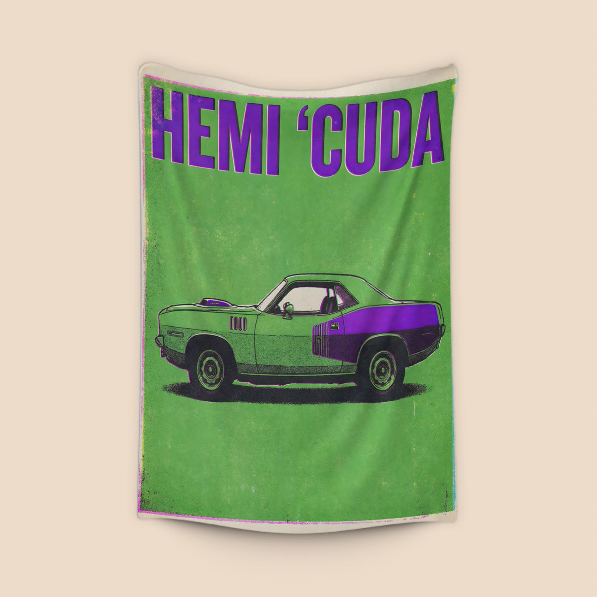 Hemi 'Cuda: Risograph Muscle Tribute