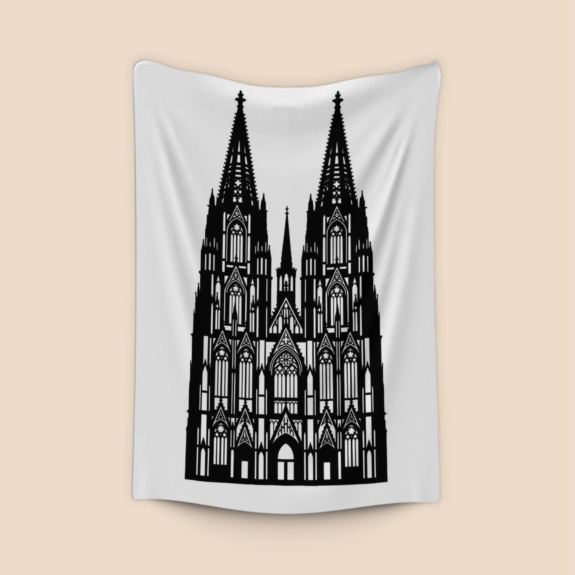 Cologne Cathedral Gothic Silhouette