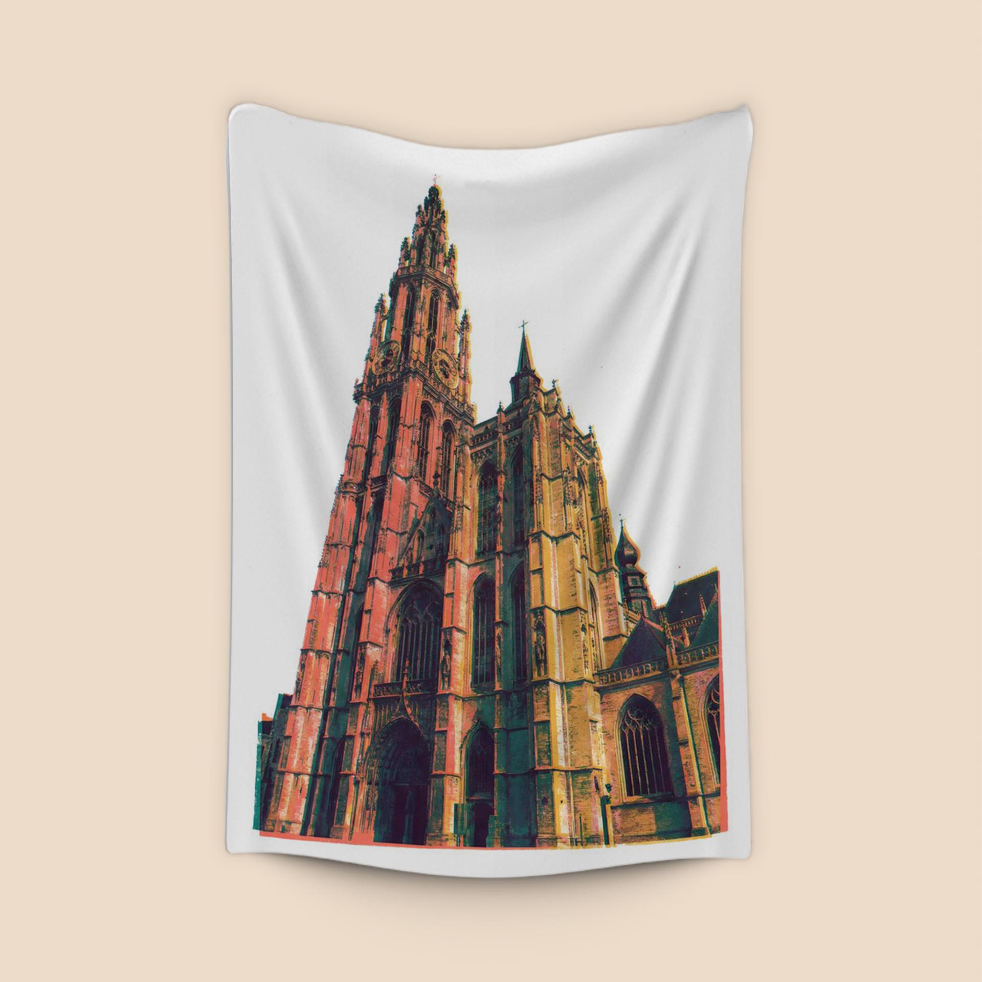 Antwerp Cathedral Pop Art Spire