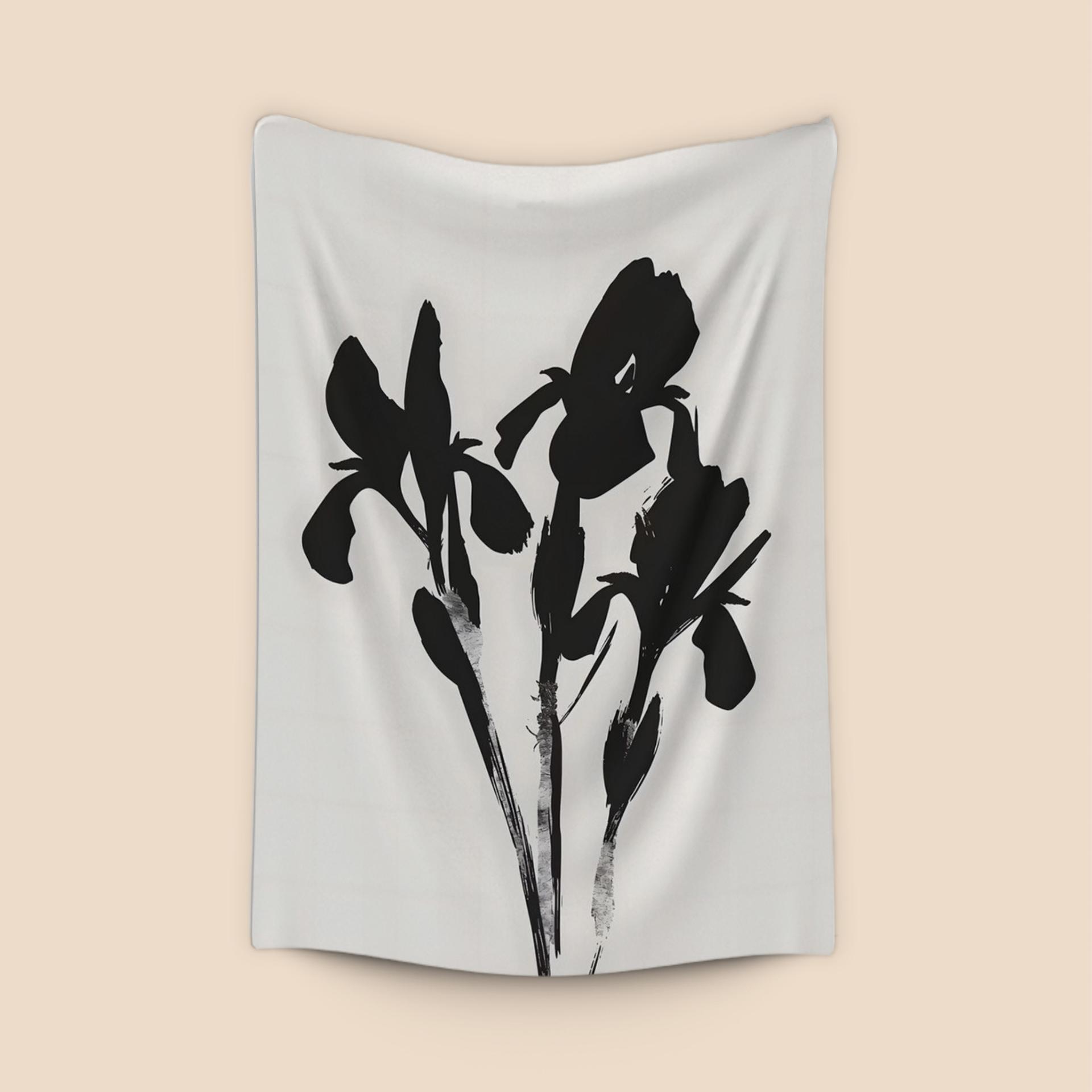 Sumi-e Iris Silhouette