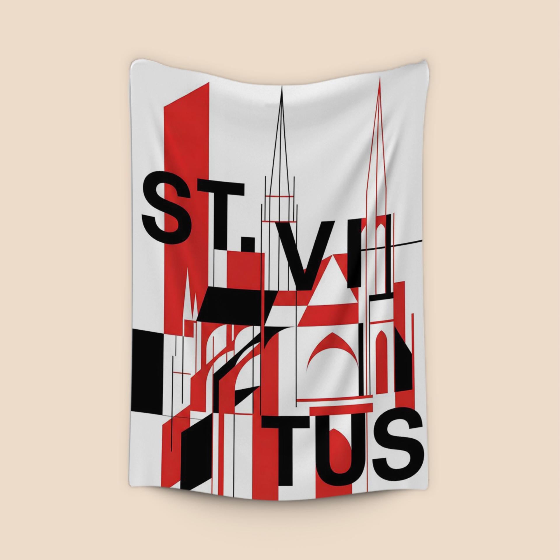 St. Vitus Cathedral Geometric Typography