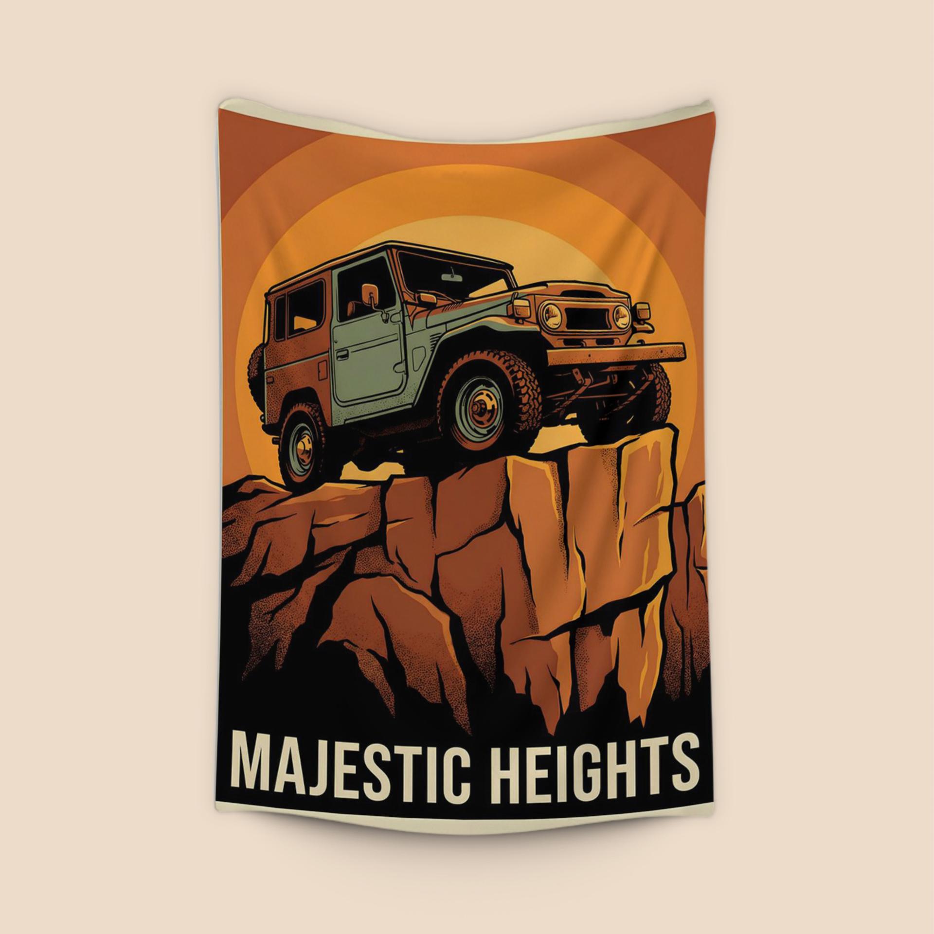 Majestic Heights: Classic Land Cruiser Adventure