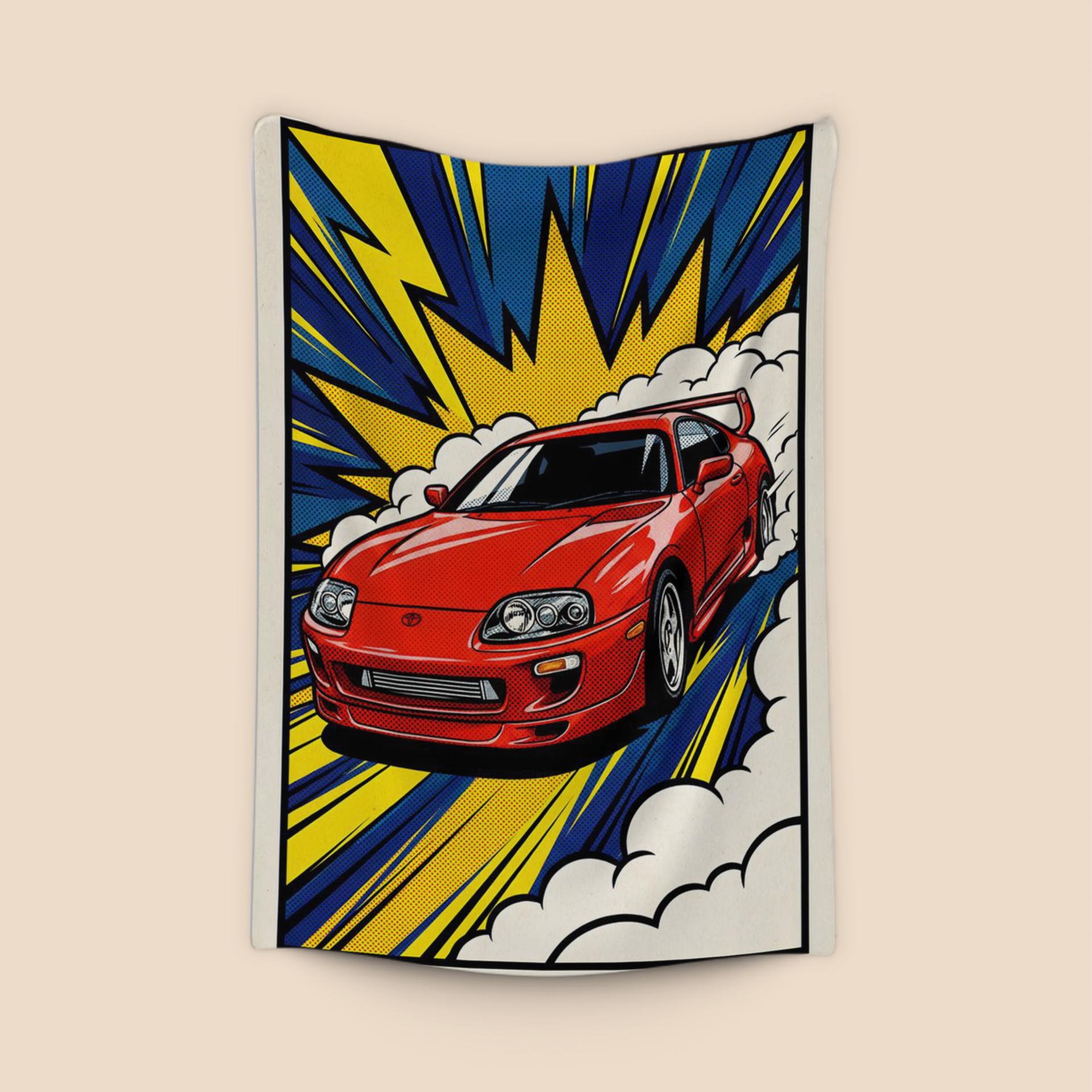 Supra A80 Comic Book Drift