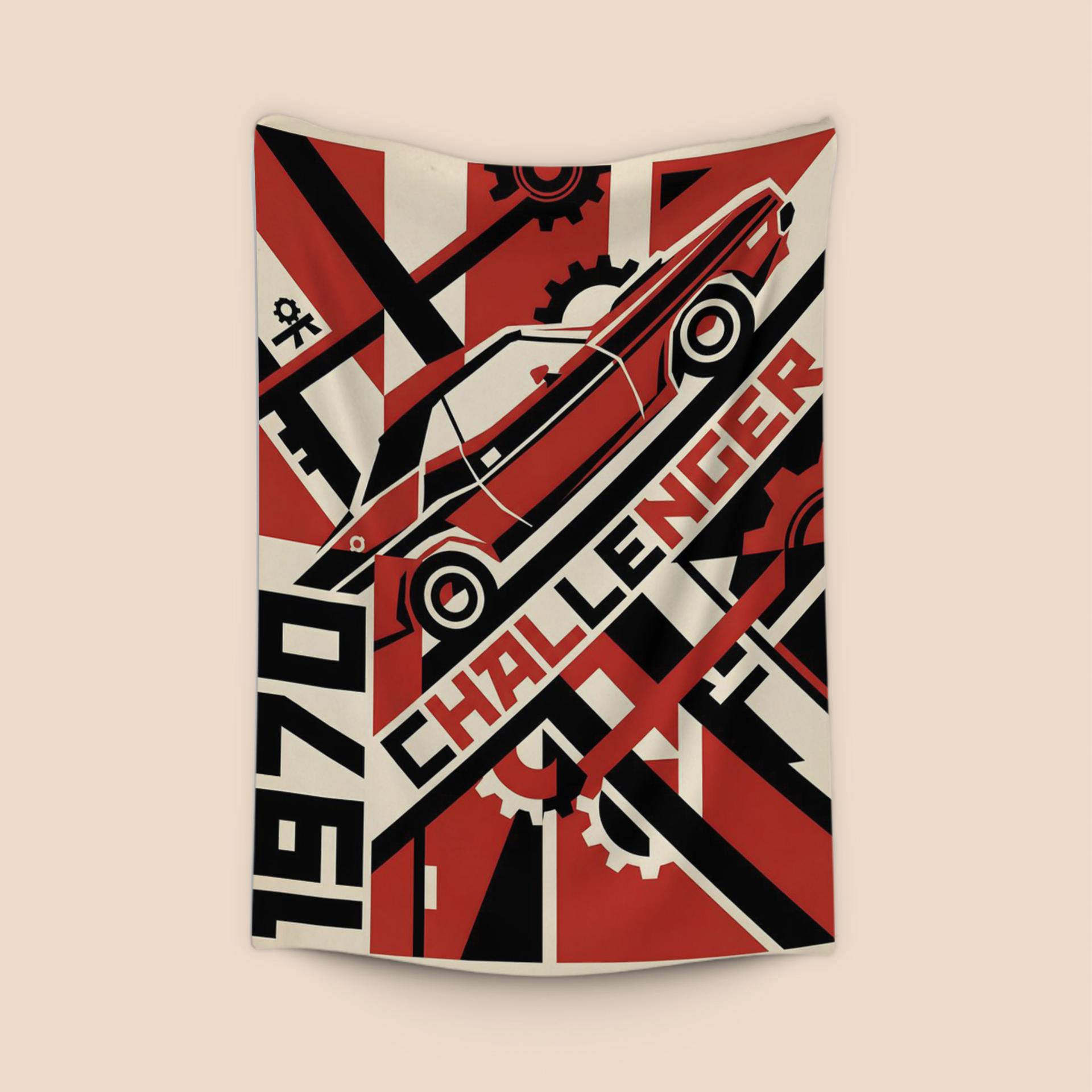 1970 Challenger Constructivist Industrial Poster