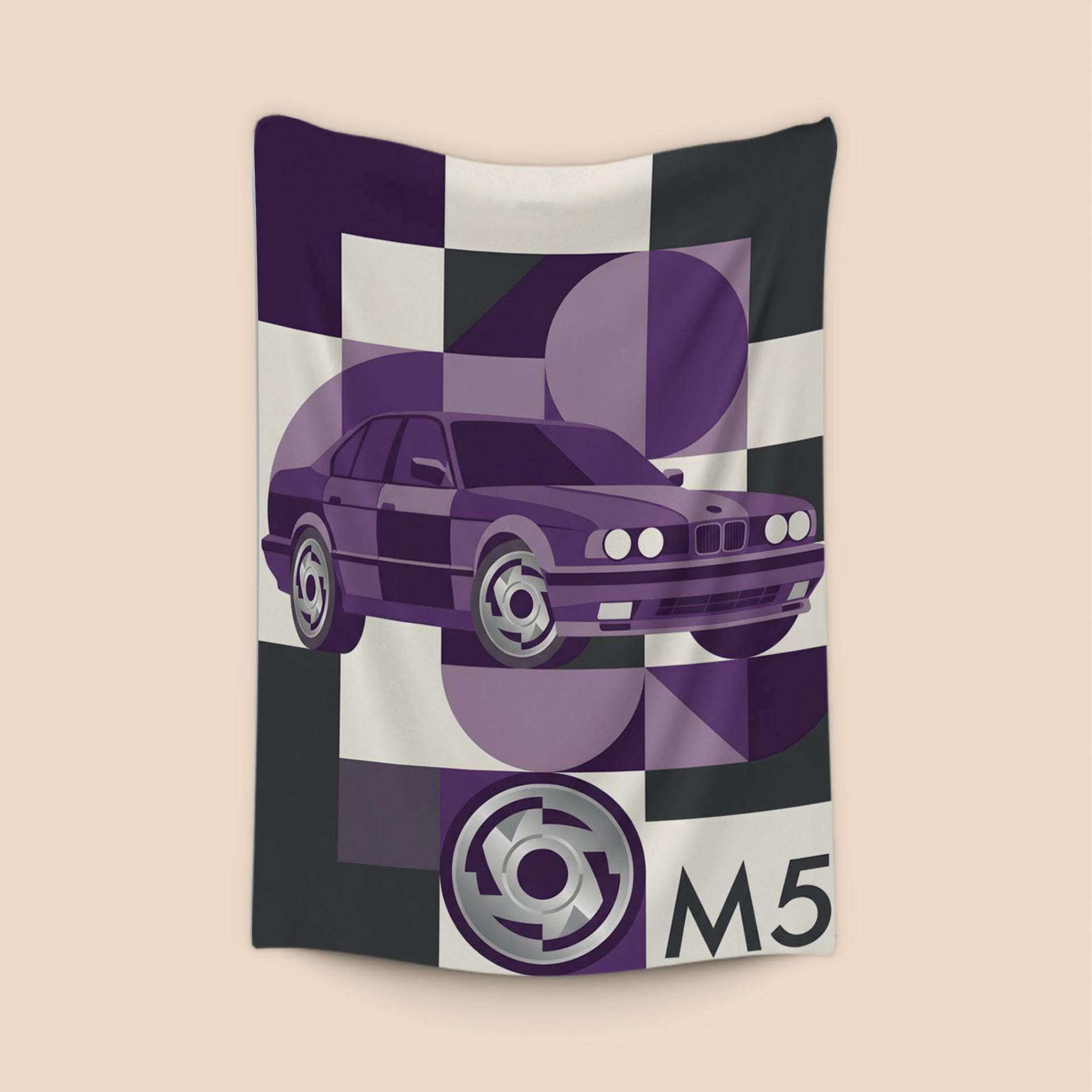 BMW E34 M5 Geometric Techno Violet Edition
