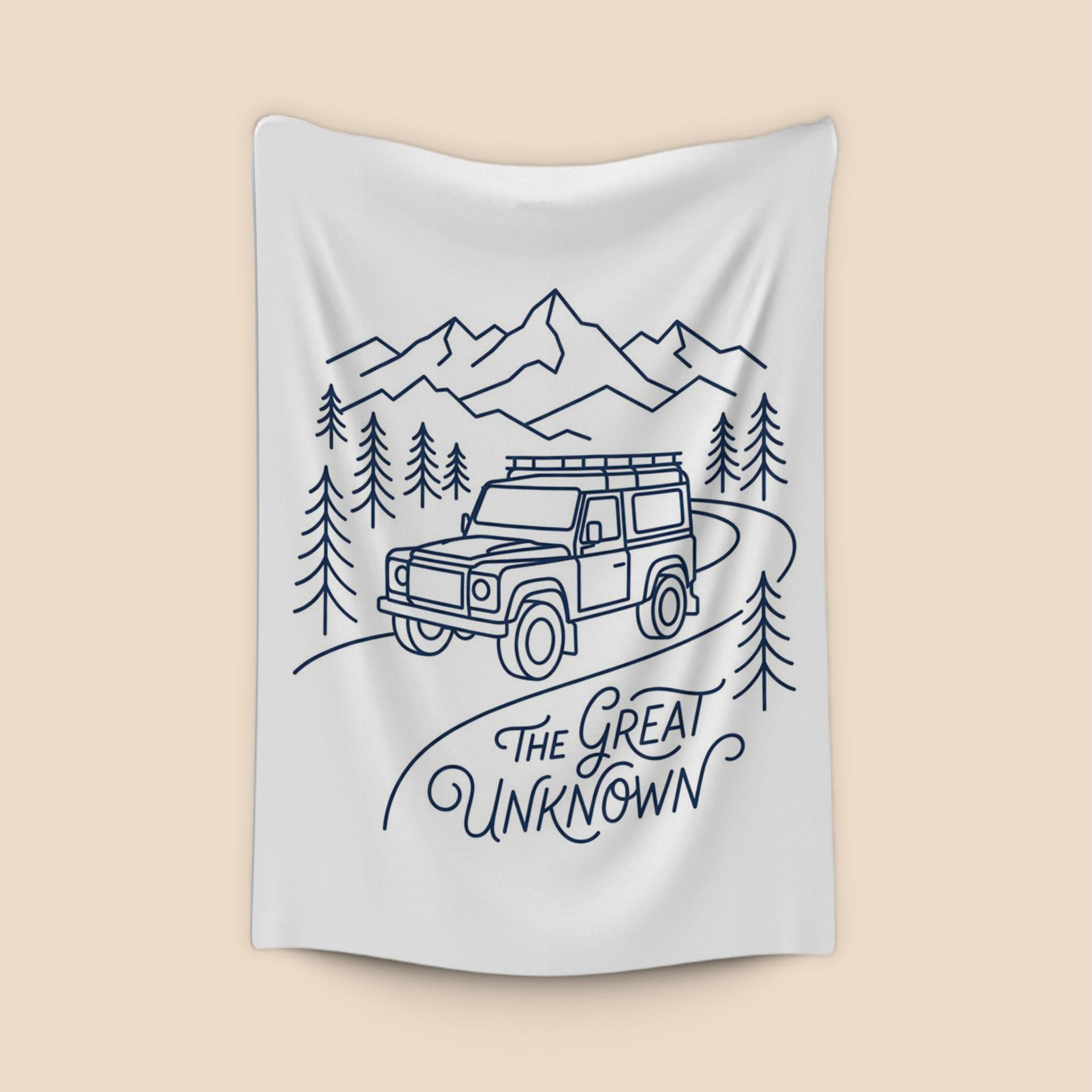 The Great Unknown Defender 90 Line Art