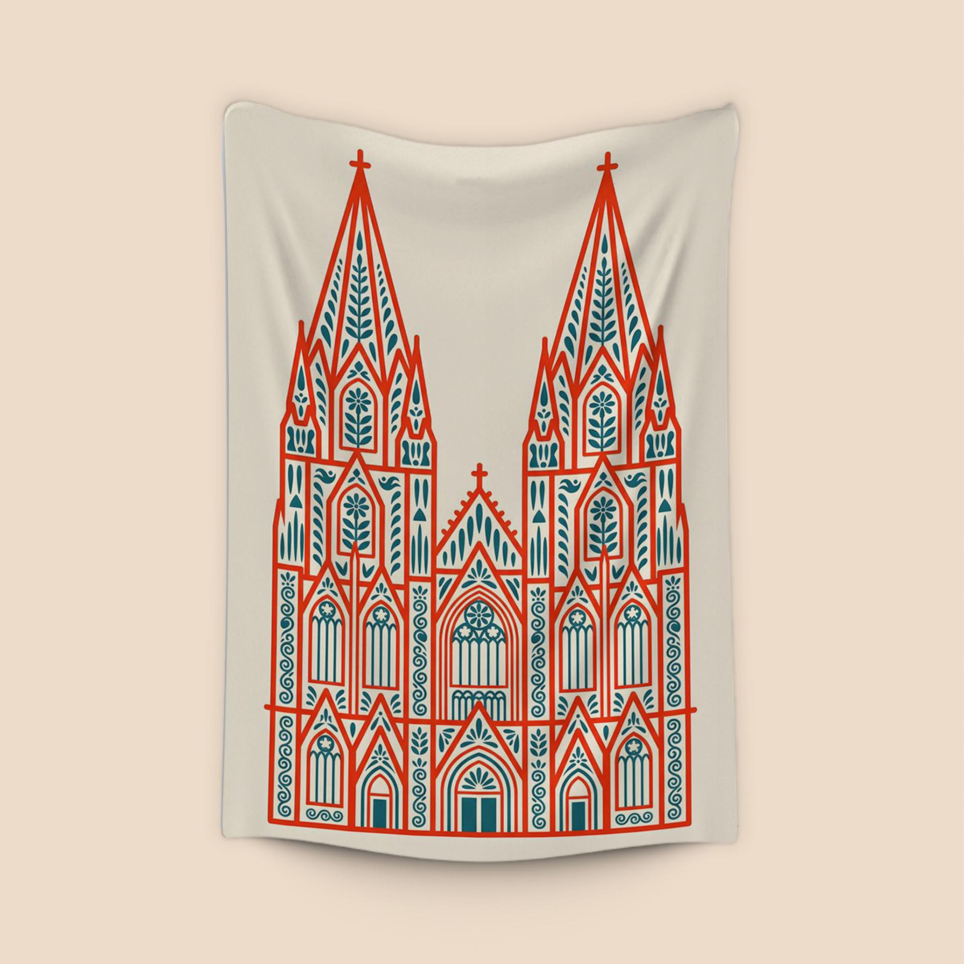 Cologne Cathedral Botanical Folk Art