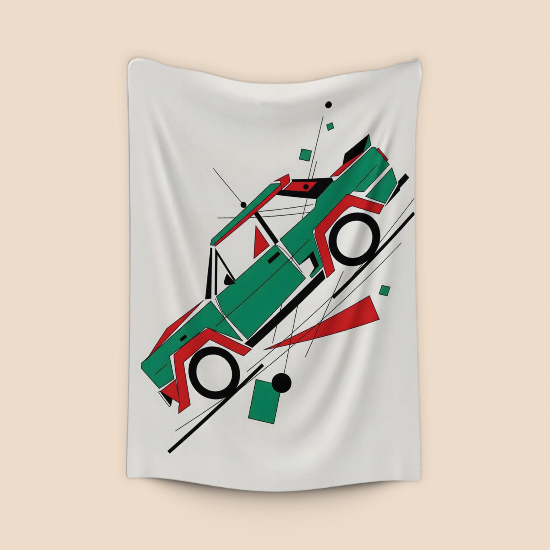 Fiat 131 Abarth Alitalia Suprematist Study