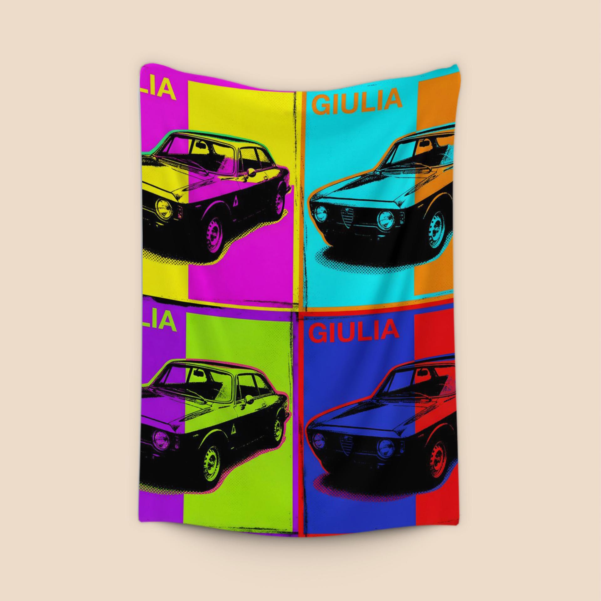 Alfa Romeo Giulia Pop Art Grid