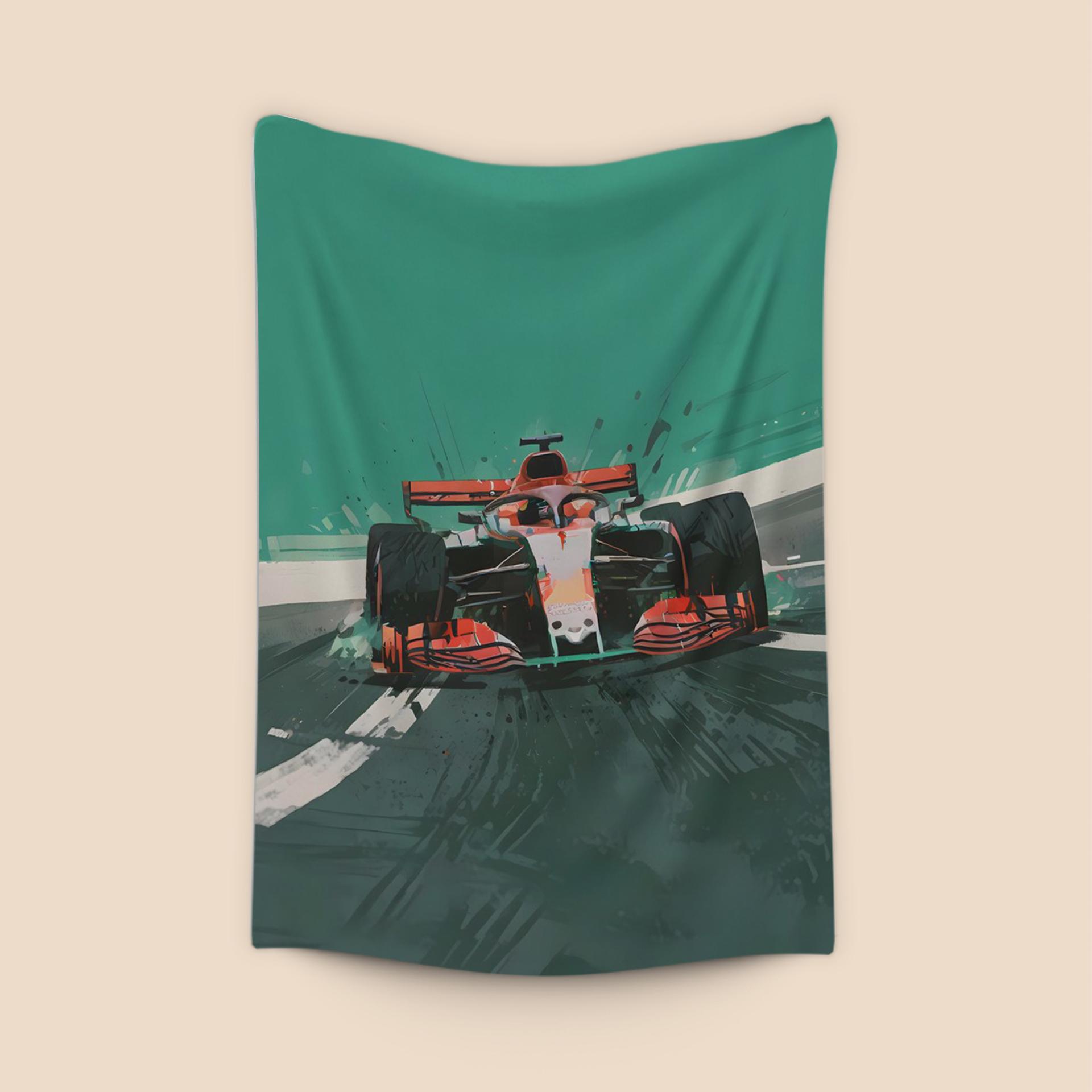 Dynamic Red F1 Racer