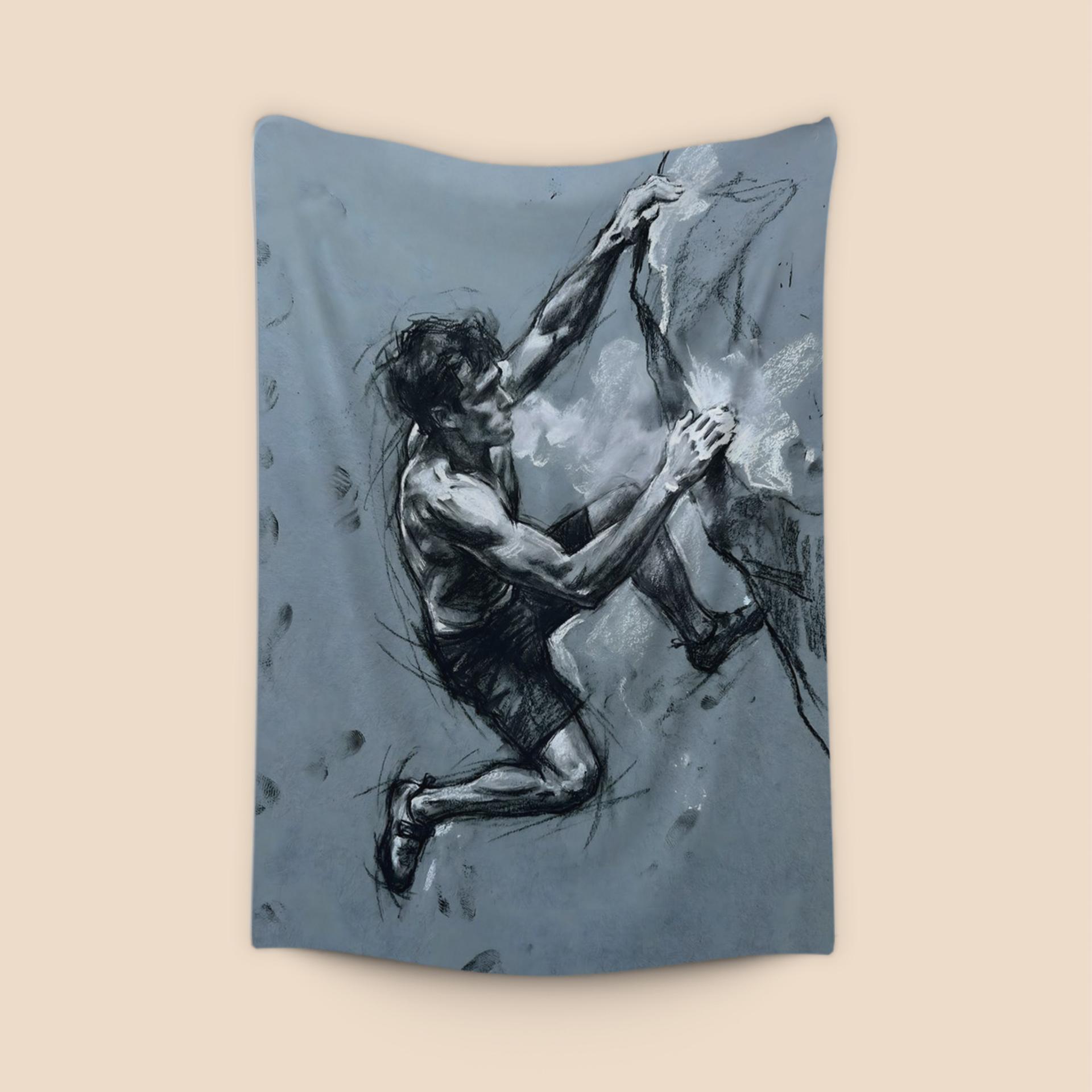 Vertical Focus: Expressive Climber Sketch