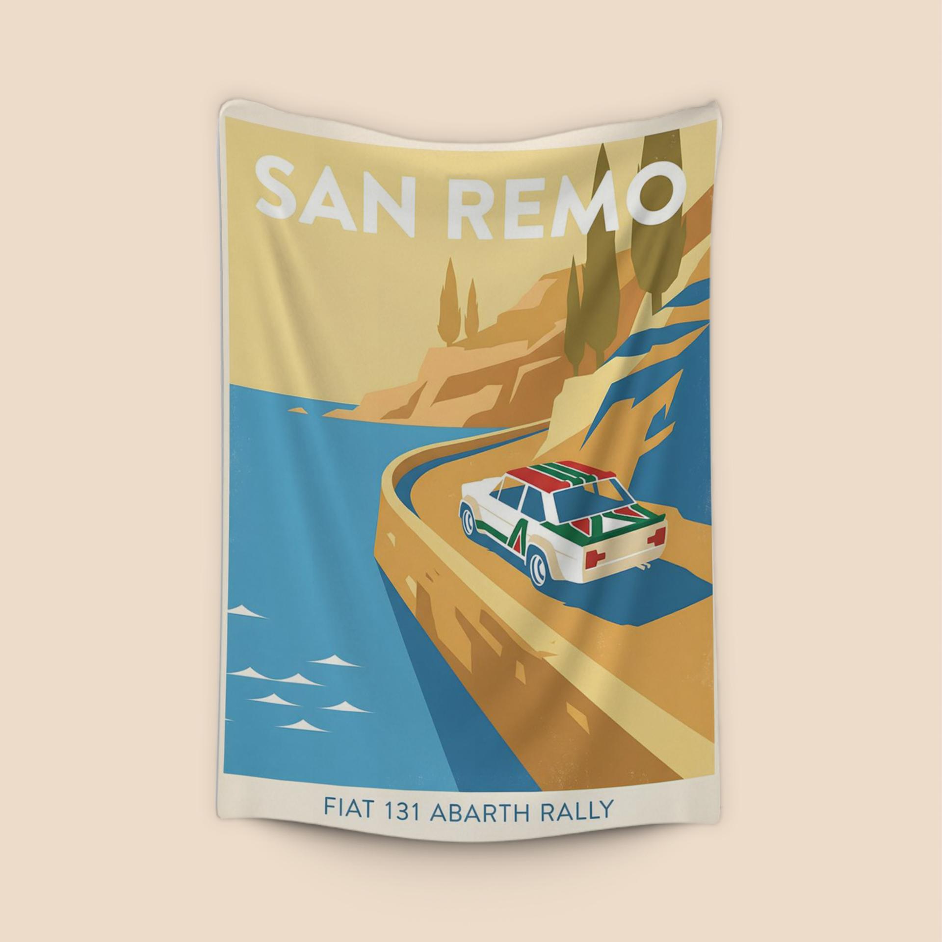 San Remo Rally Fiat 131 Abarth Poster