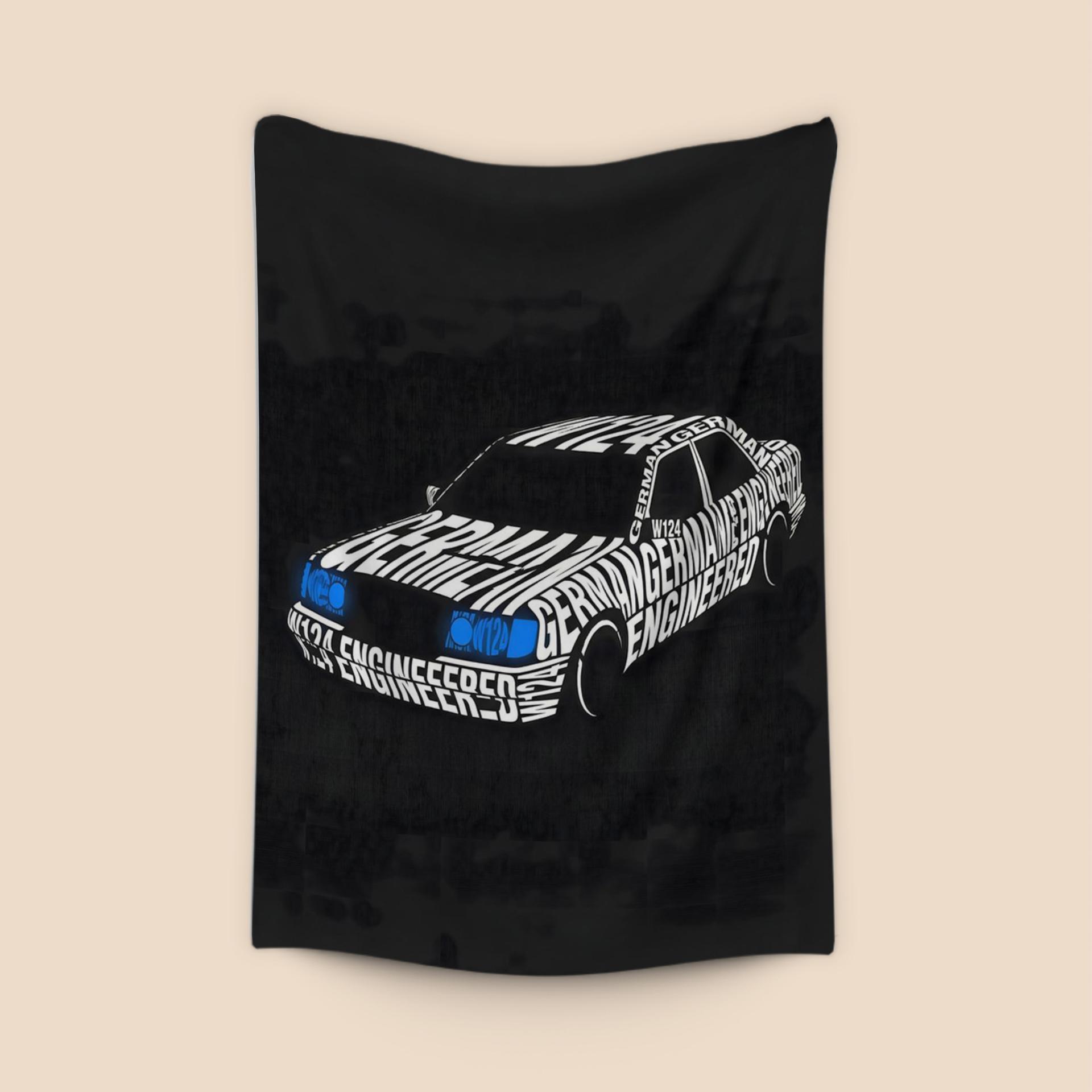 German Engineered: W124 Typographic Art