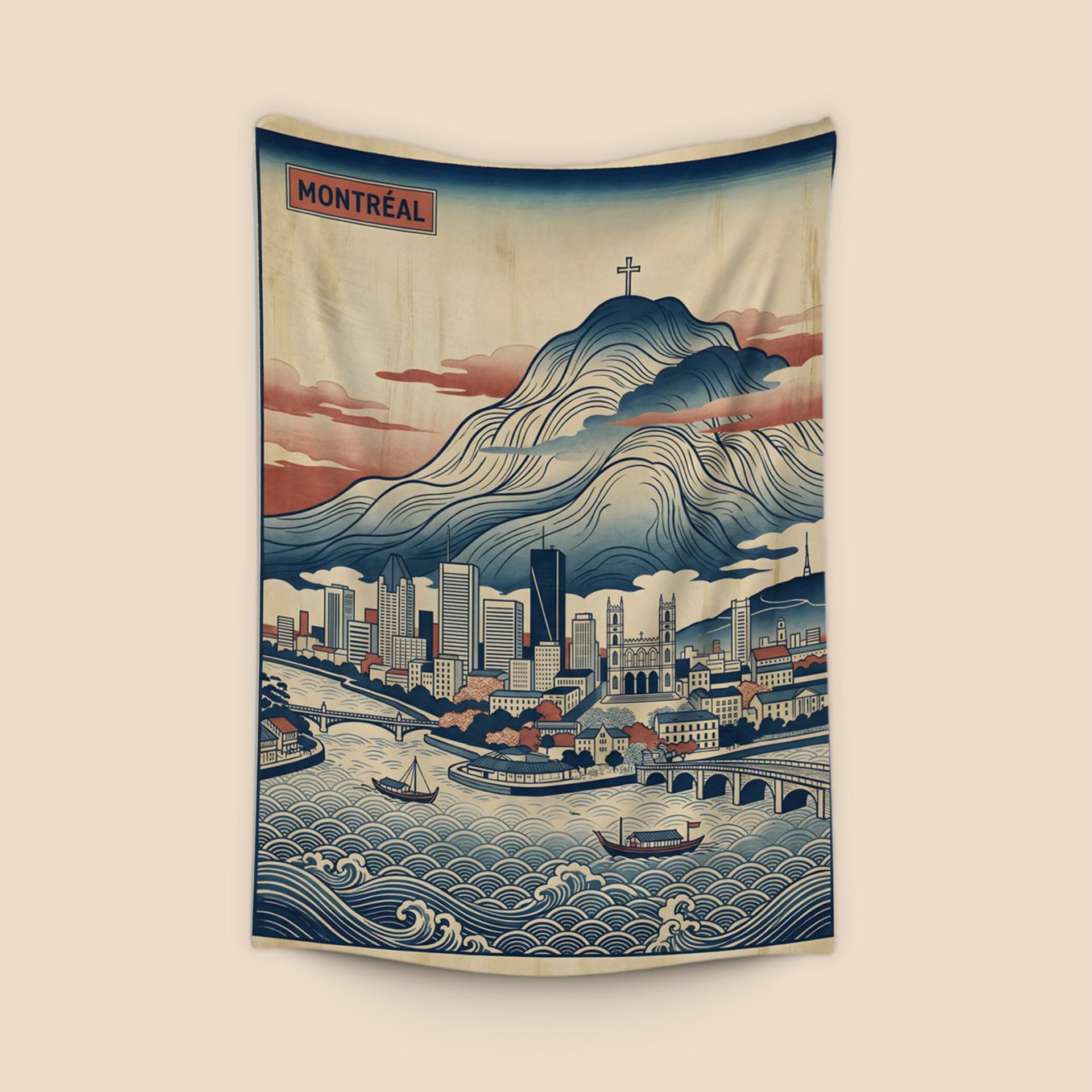 Montreal Ukiyo-e Skyline Fusion