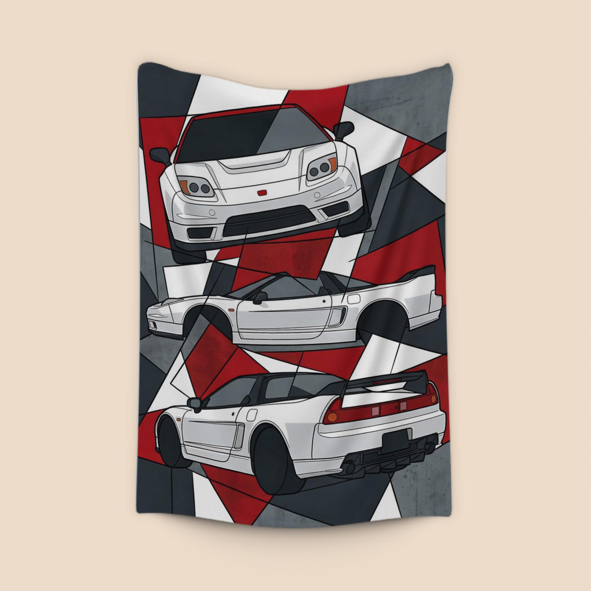 NSX Geometric Mosaic: A Supercar Study