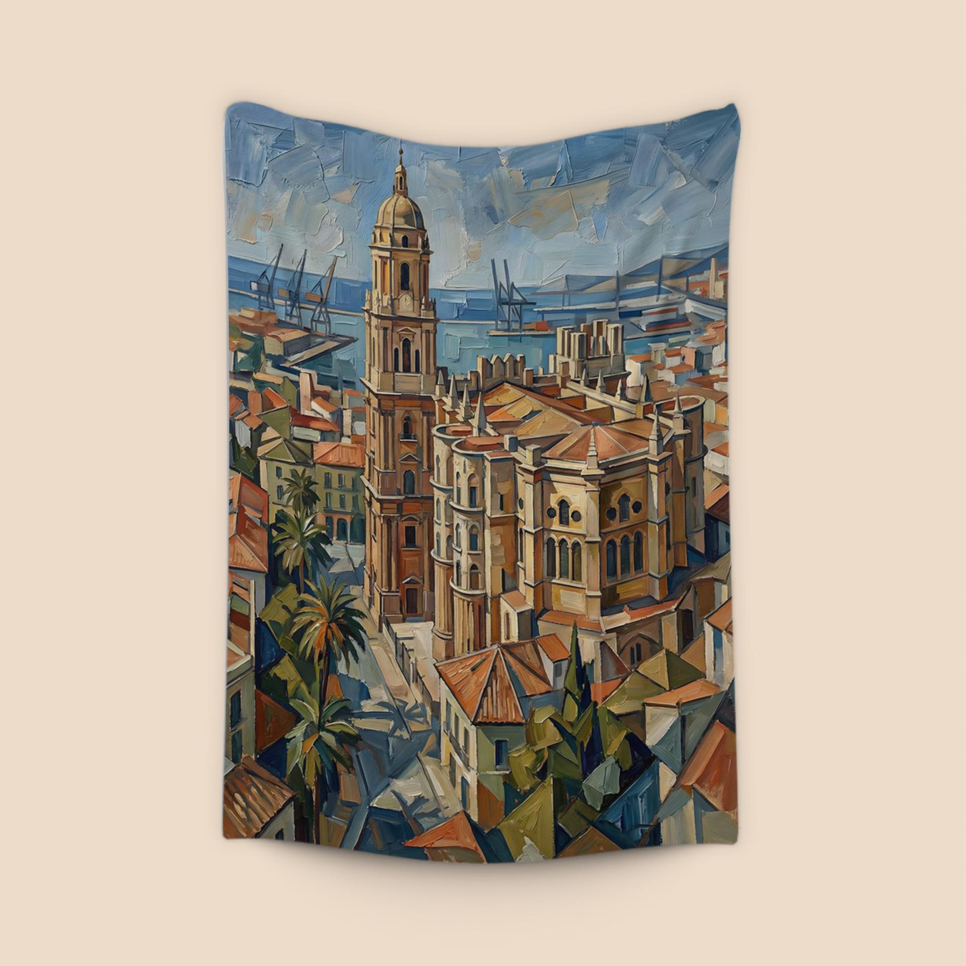 Sunlit Soul of Málaga: The Cathedral Impasto