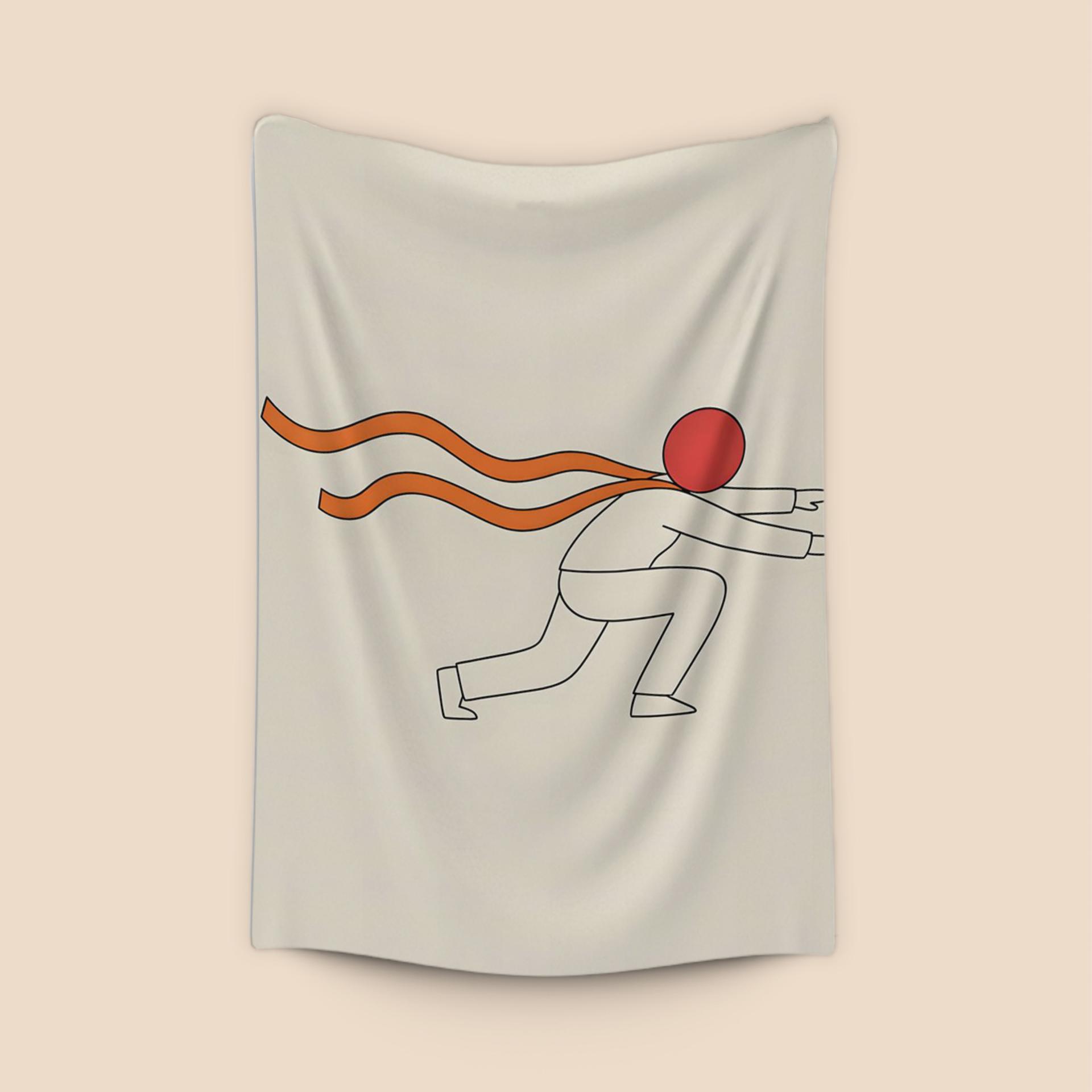 Minimalist Hero with Cape