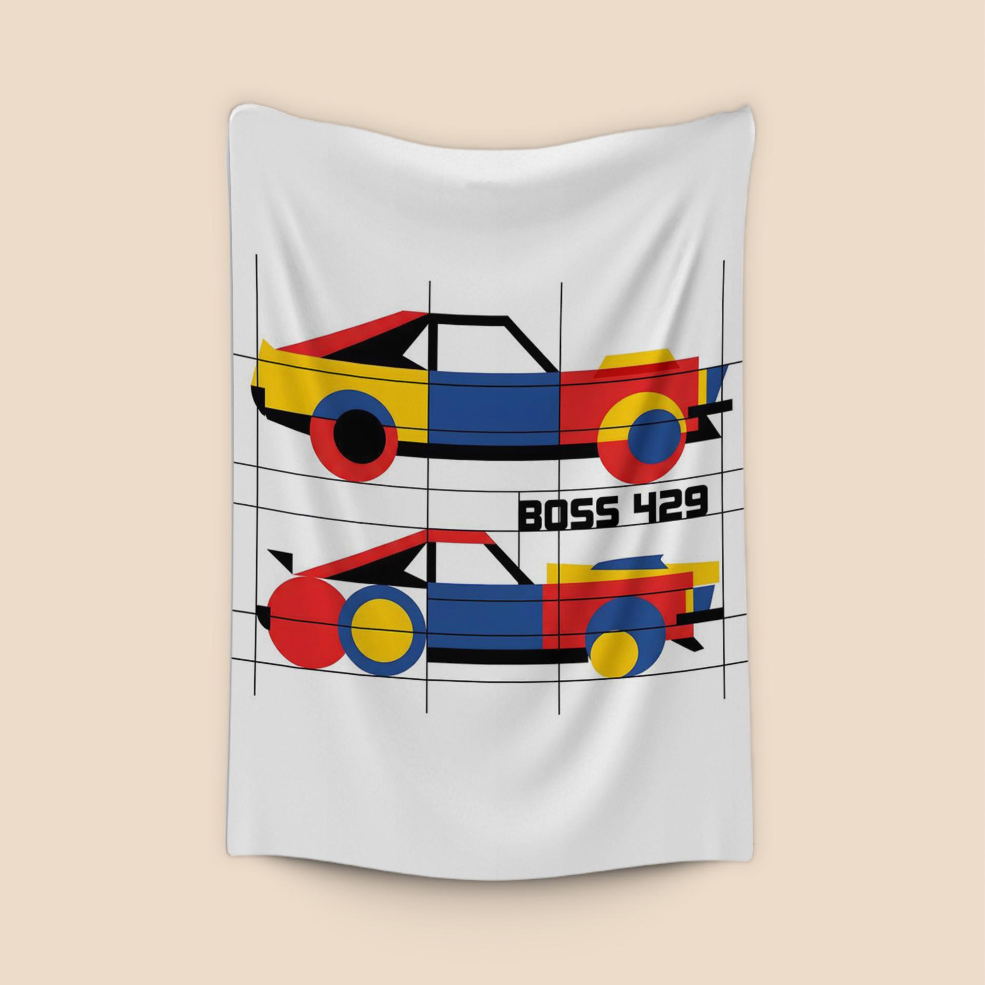 Mustang Boss 429 De Stijl Composition