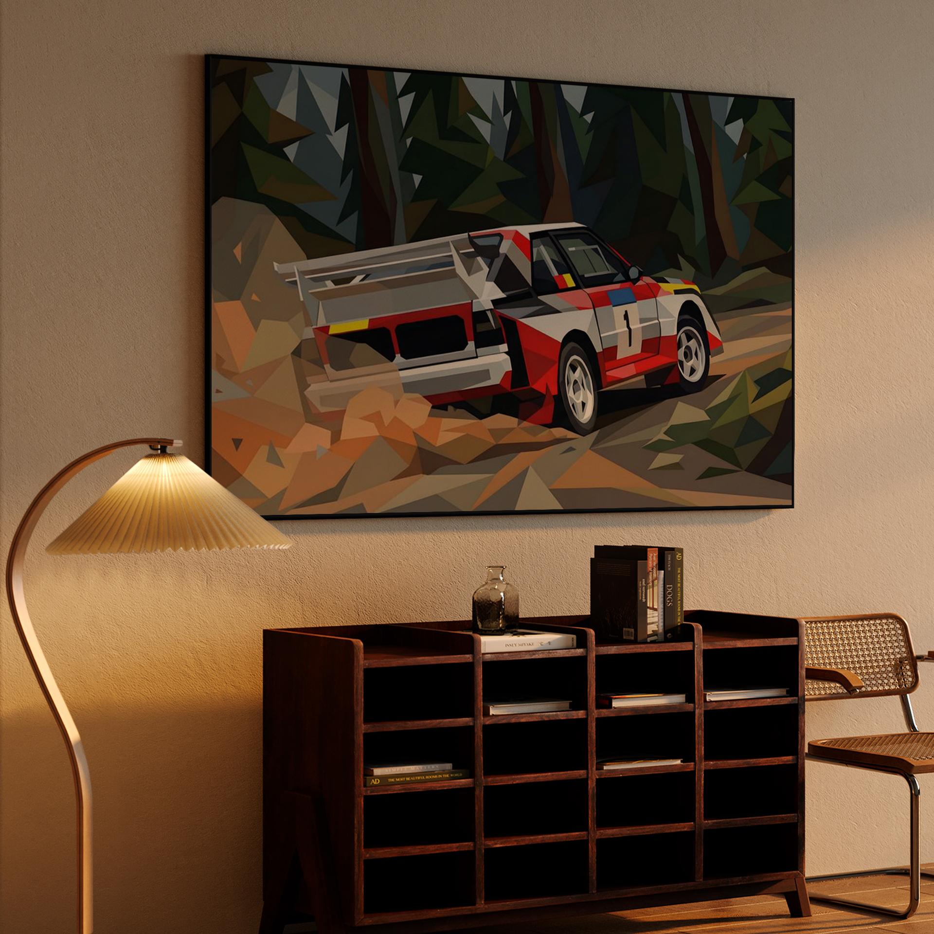 Audi Quattro S1: Low Poly Forest Rally