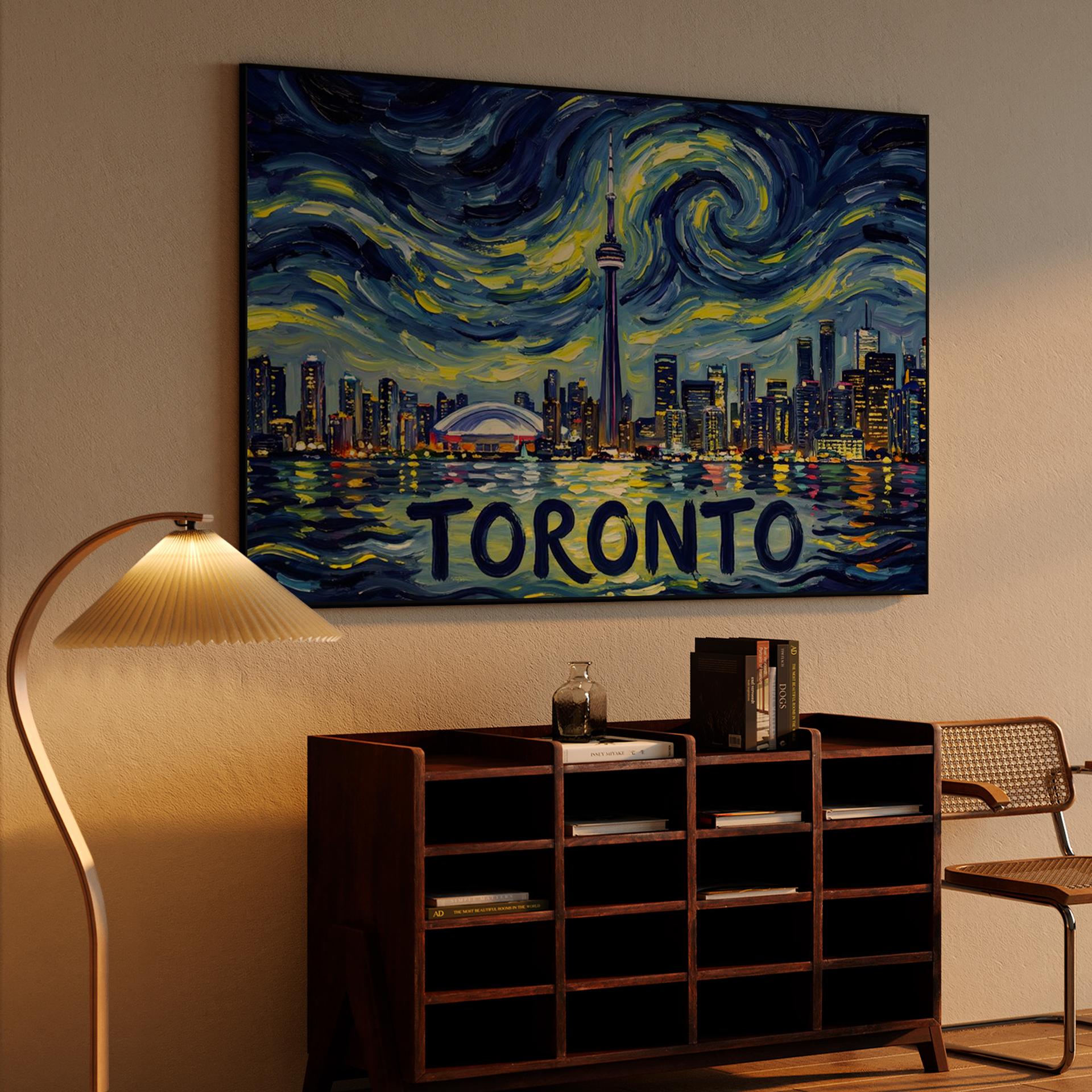 Toronto Starry Night Skyline