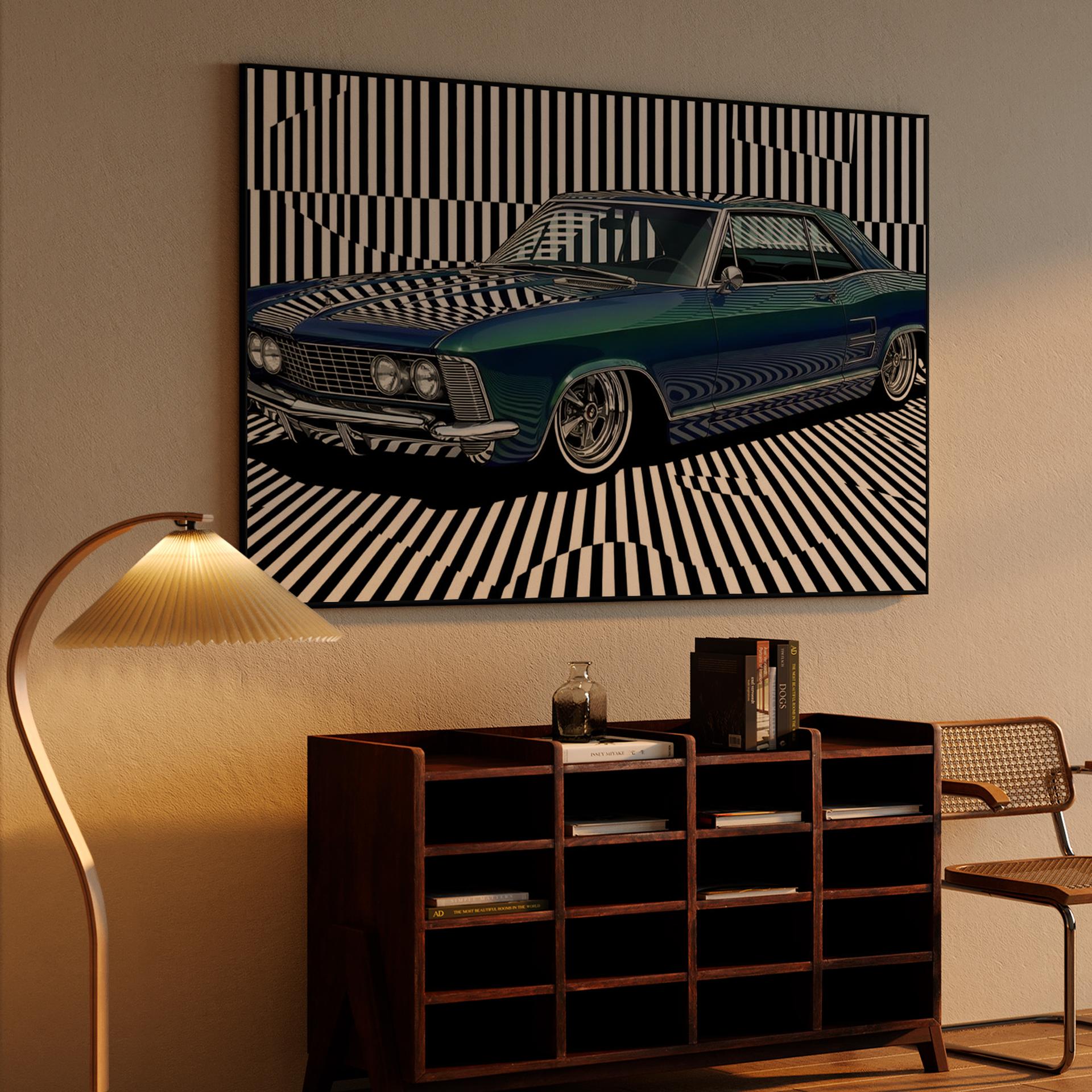 Op Art Riviera Reflection