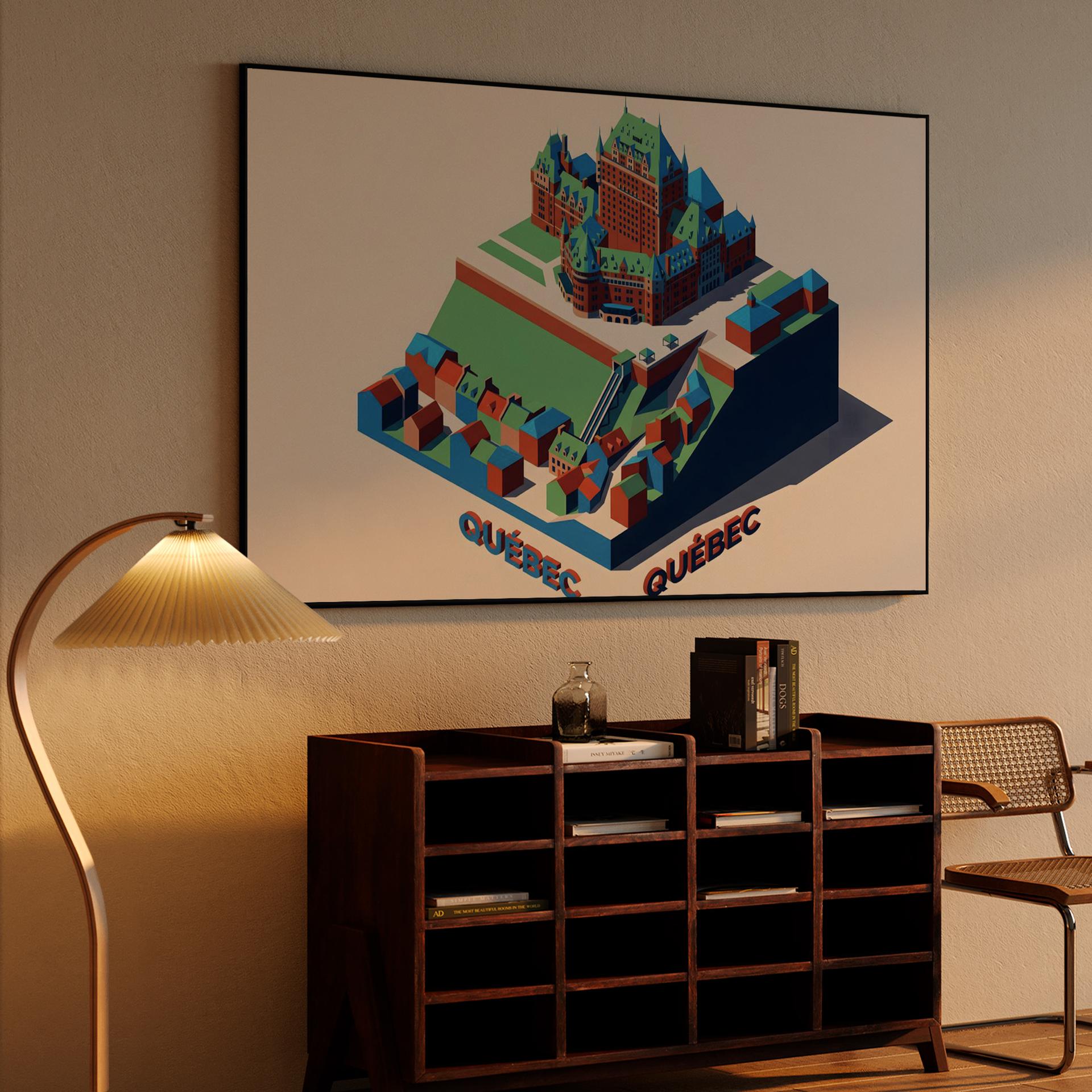 Quebec City Isometric Diorama: Le Château Frontenac