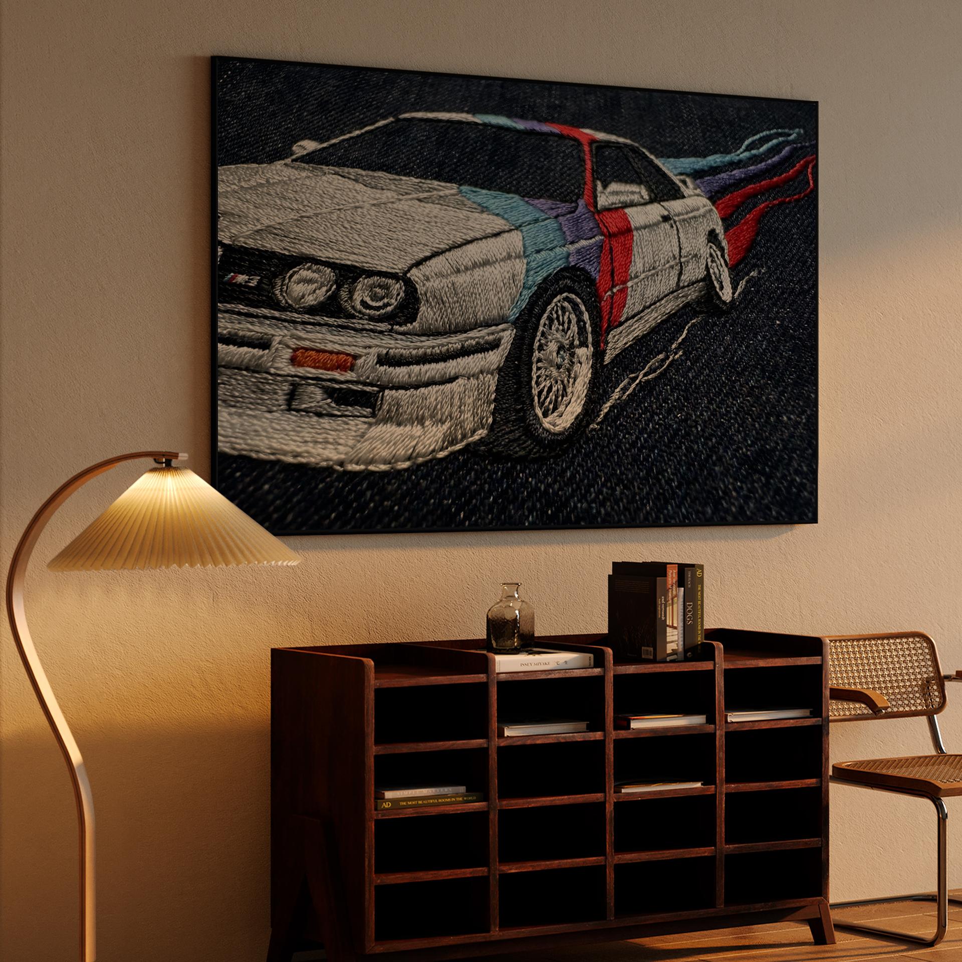BMW E30 M3 Denim Embroidery