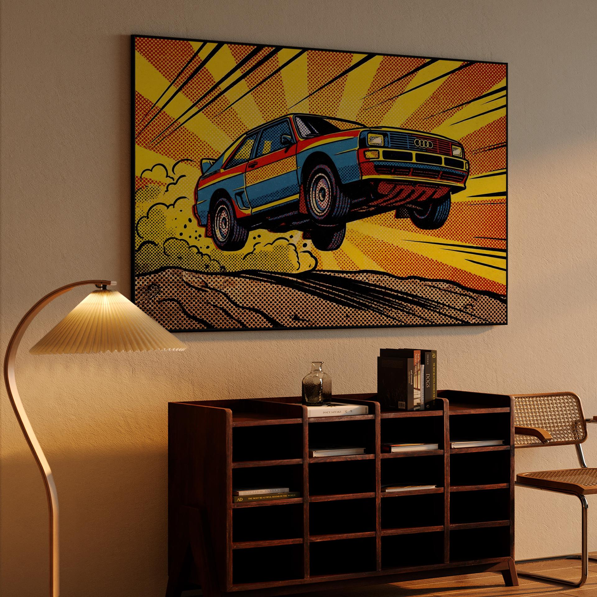 Audi Sport Quattro S1: Pop Art Rally Jump