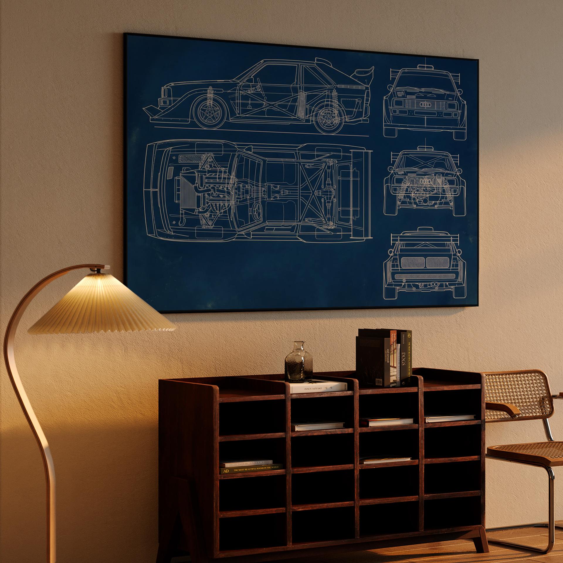 Audi Quattro S1: Engineering Blueprint Study