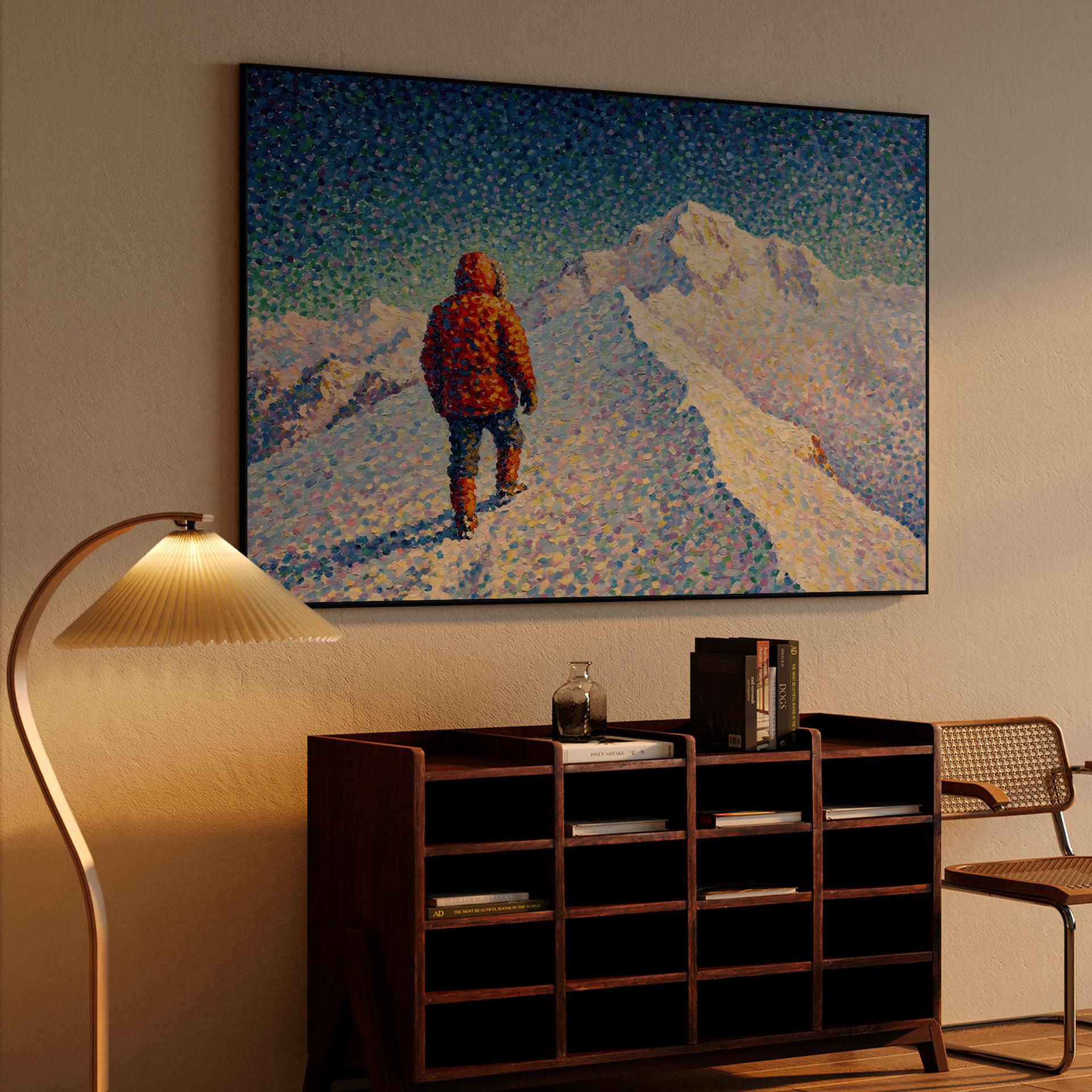 The High Ridge: Pointillist Alpine Journey