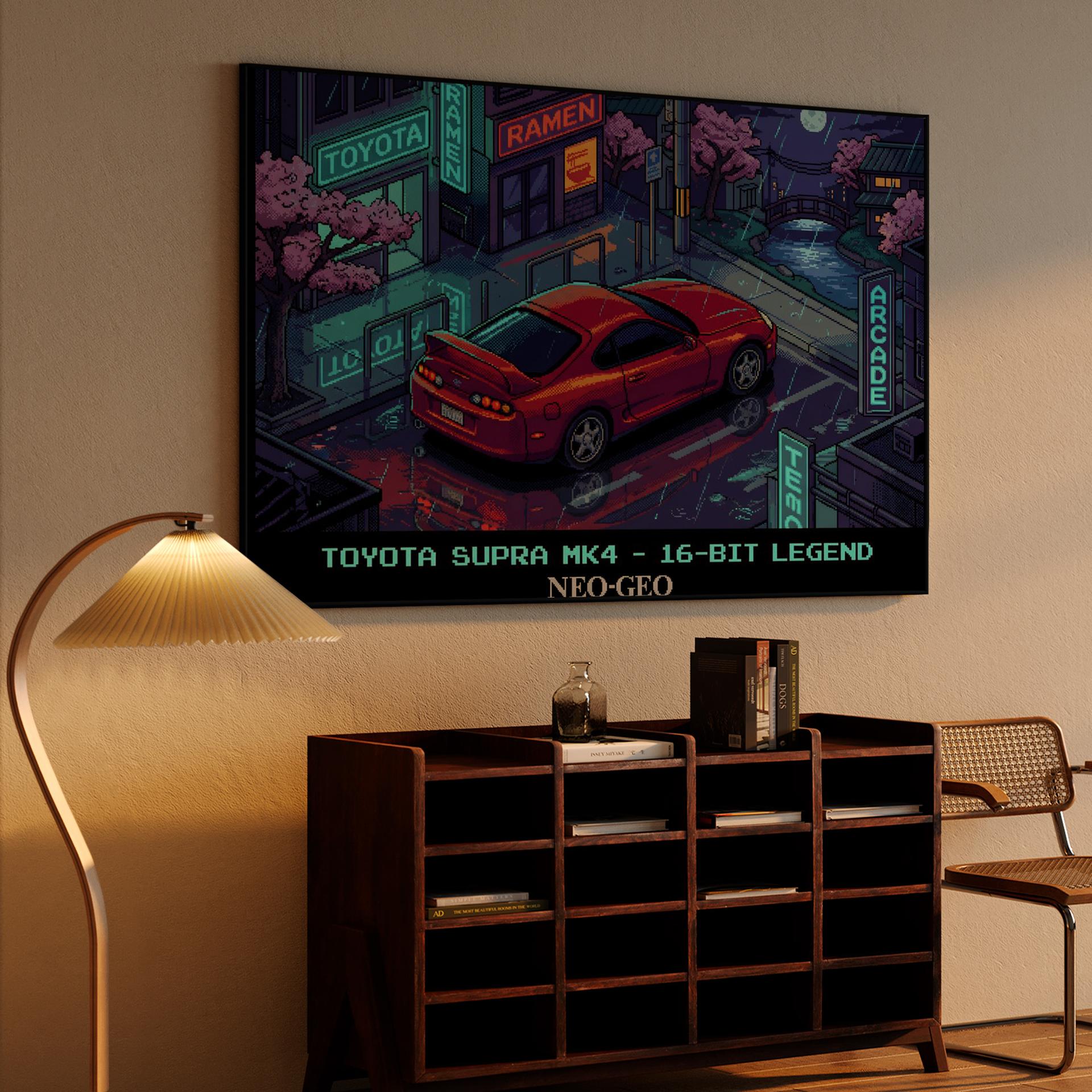 Toyota Supra MK4: 16-Bit Neo-Geo Night