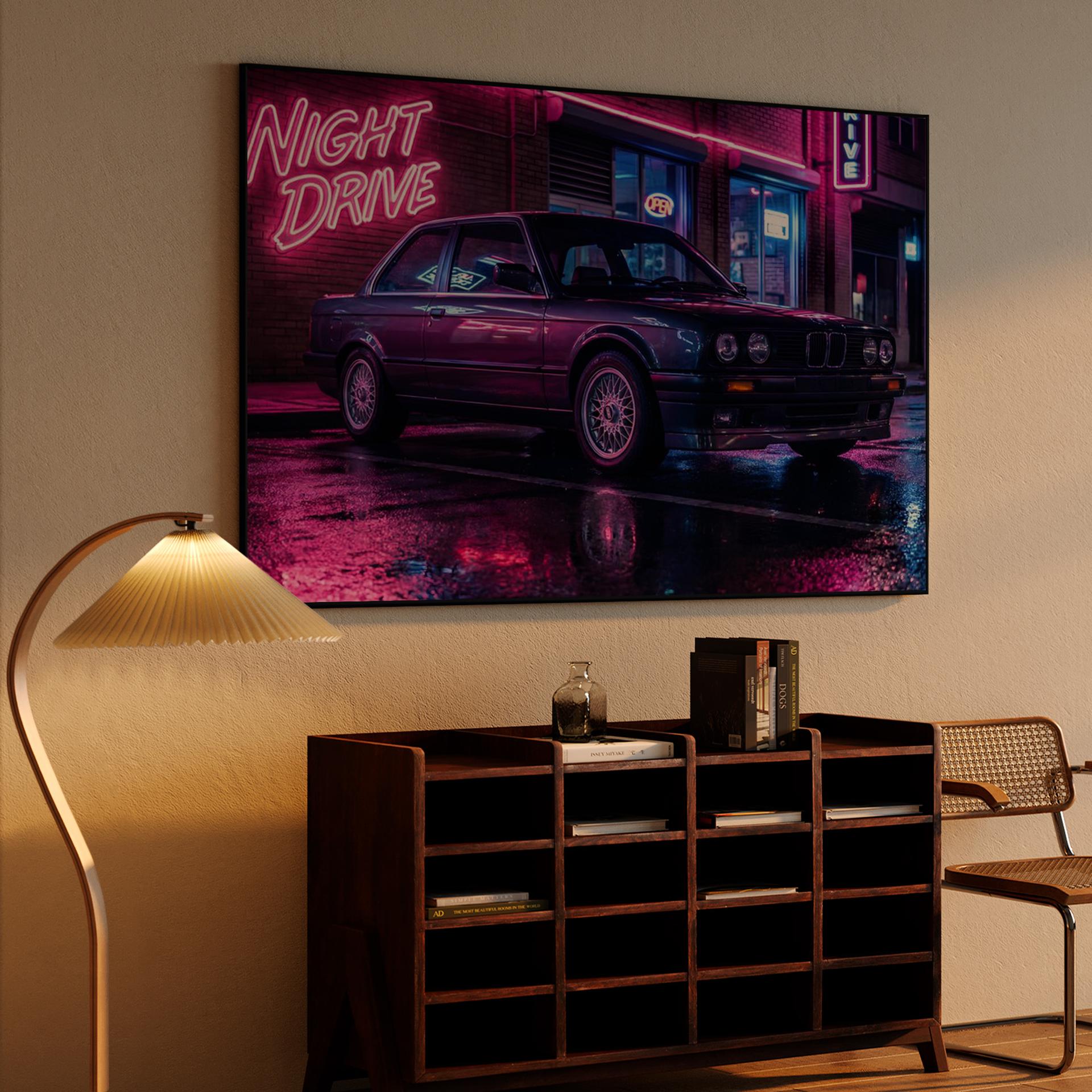 Synthwave Night Drive: BMW E30