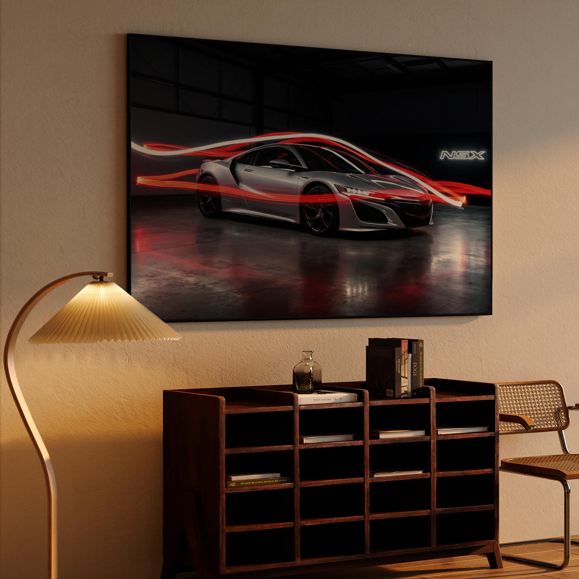 Kinetic Glow: Modern Honda NSX Light Painting