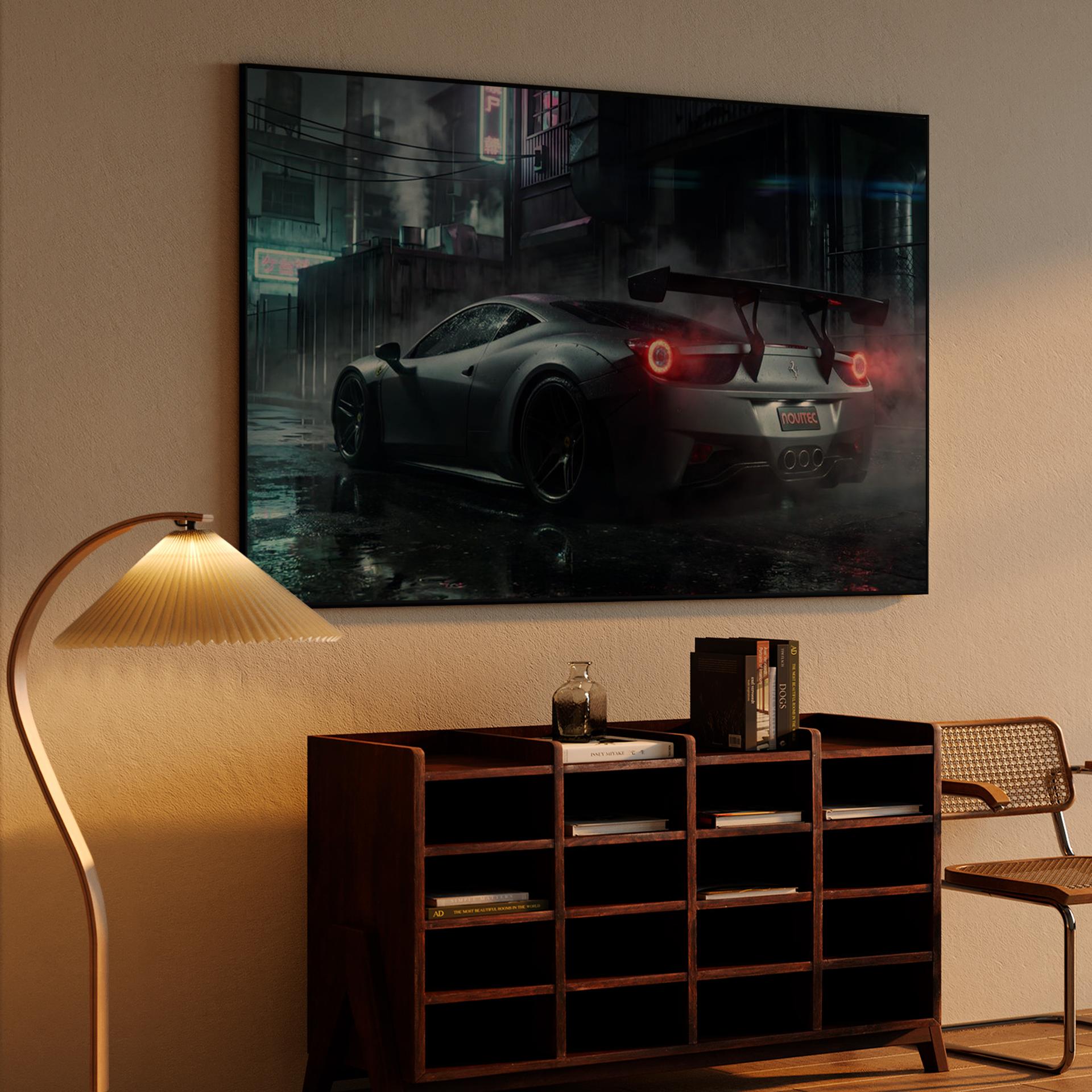 Cyberpunk Ferrari 458 Night Alley